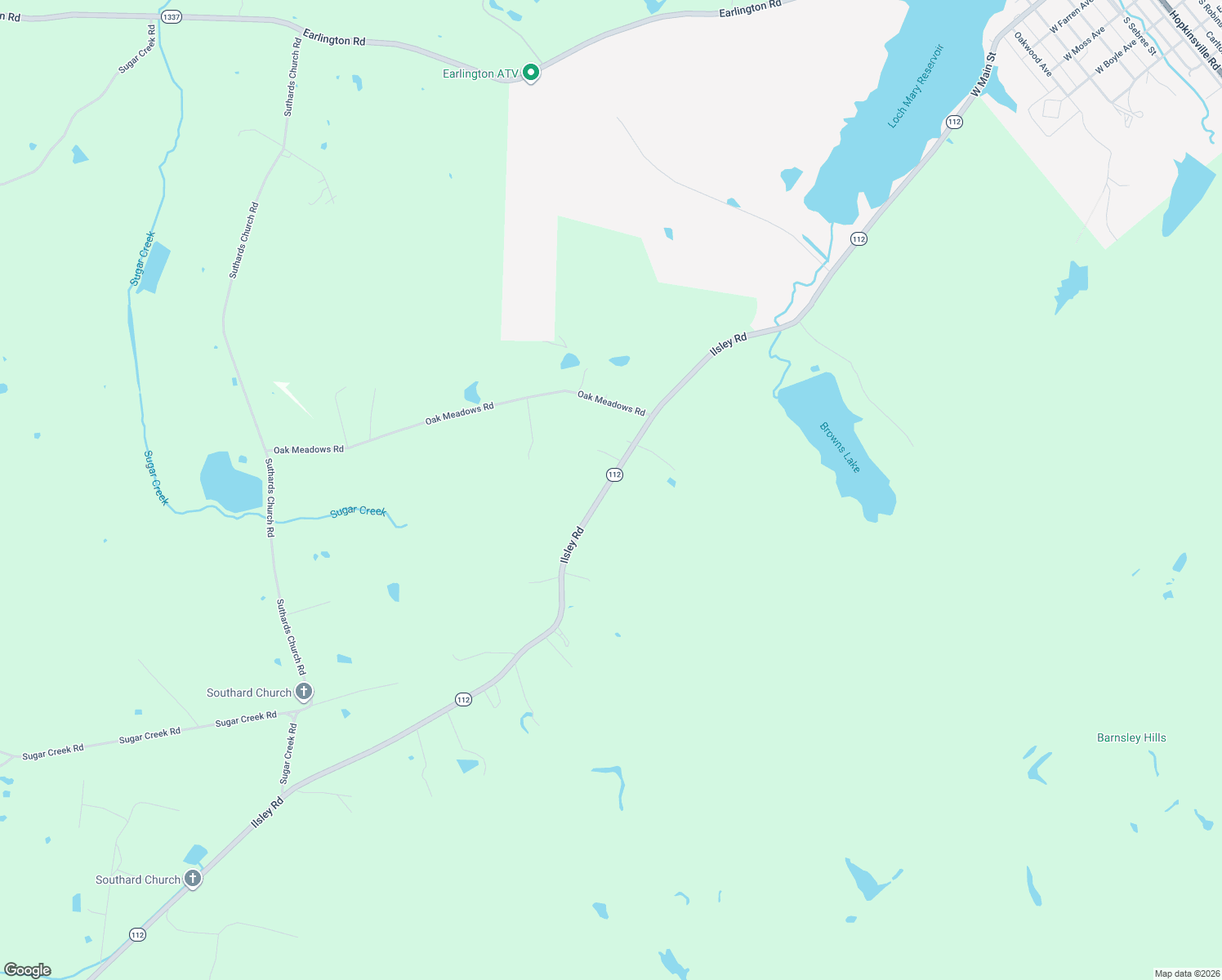 map of restaurants, bars, coffee shops, grocery stores, and more near 2283-2287 Ilsley Road in Madisonville