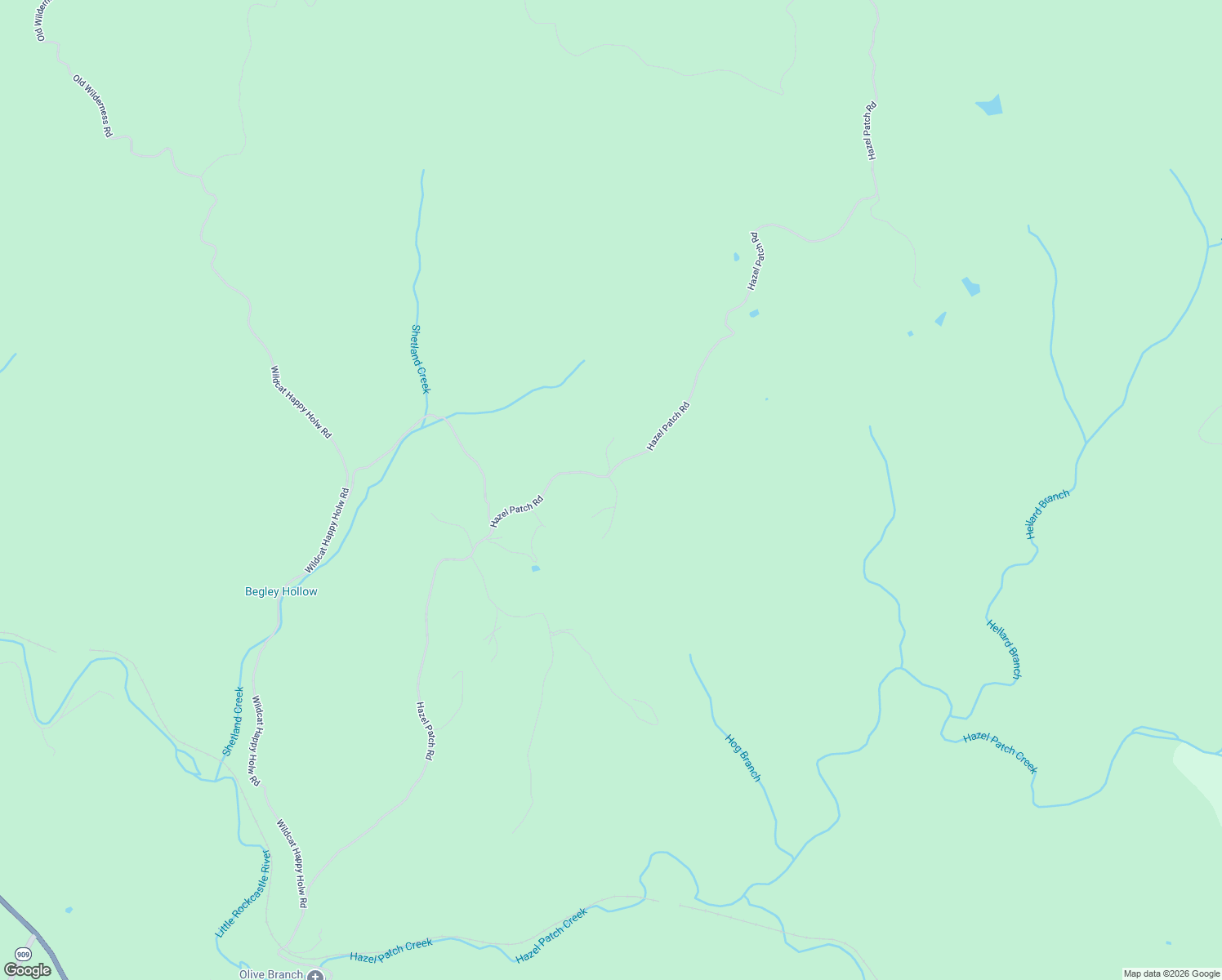 map of restaurants, bars, coffee shops, grocery stores, and more near 2591 Hazel Patch Road in East Bernstadt