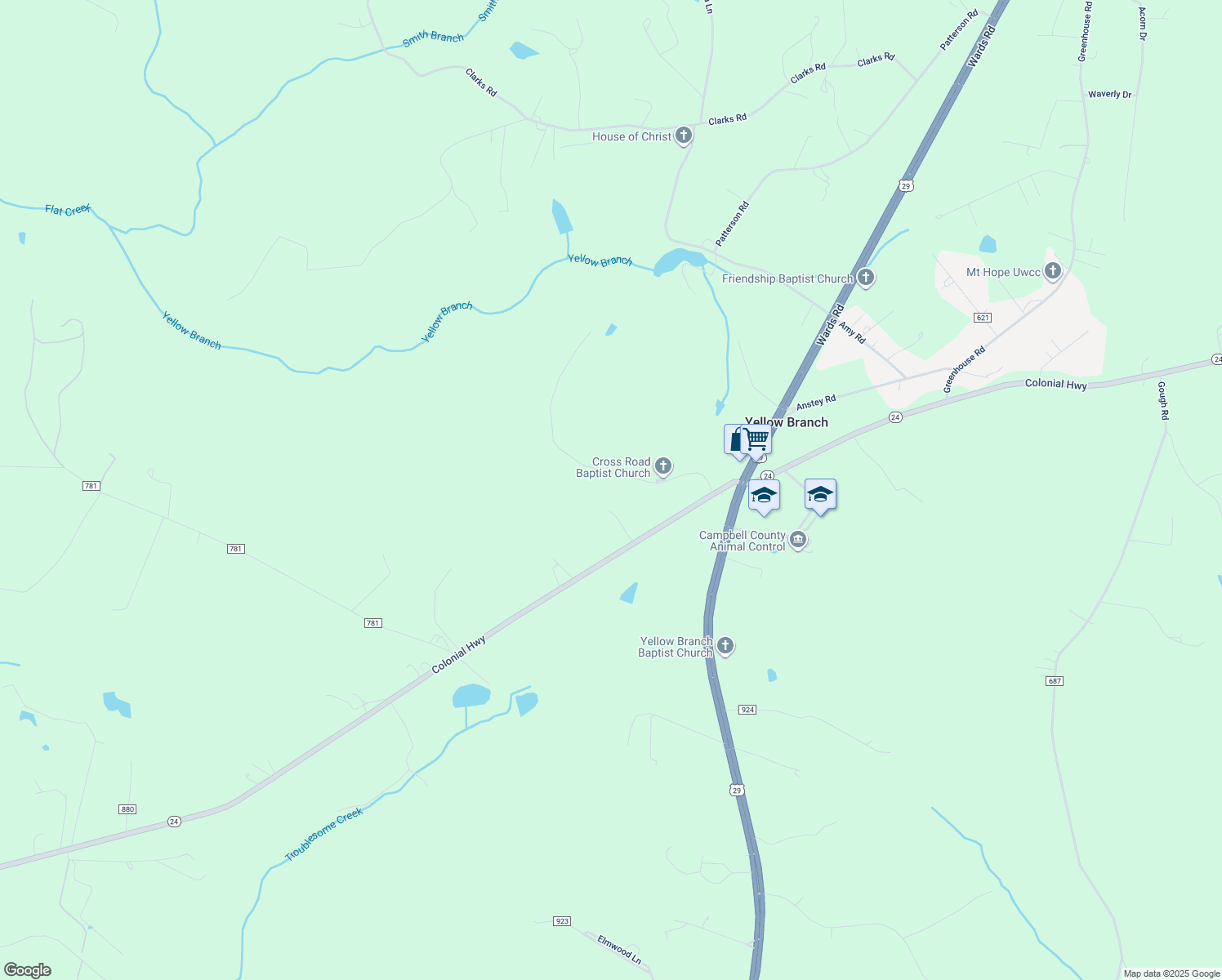 360 Cross Roads Lane, Evington VA Walk Score