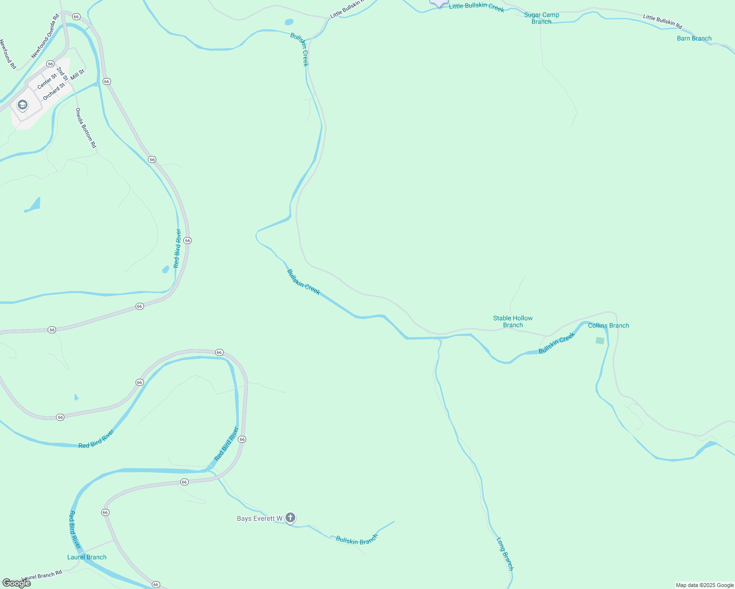 map of restaurants, bars, coffee shops, grocery stores, and more near State Highway 1482 in Oneida