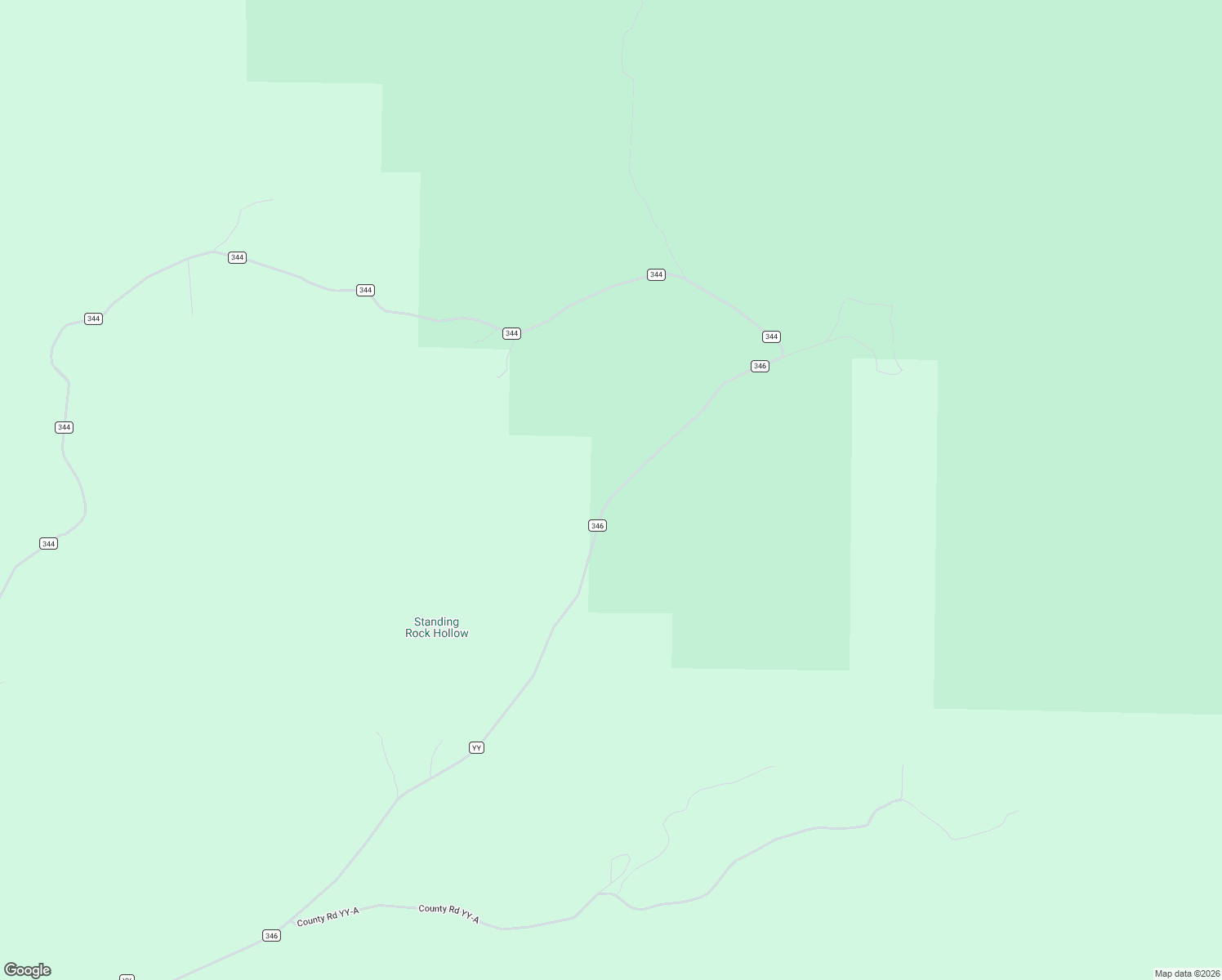 map of restaurants, bars, coffee shops, grocery stores, and more near County Road 346 in Shannon County