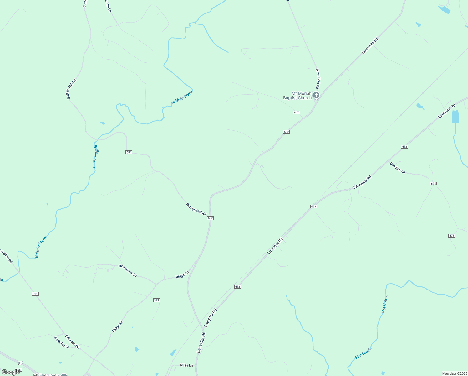 map of restaurants, bars, coffee shops, grocery stores, and more near 13335 Leesville Road in Evington