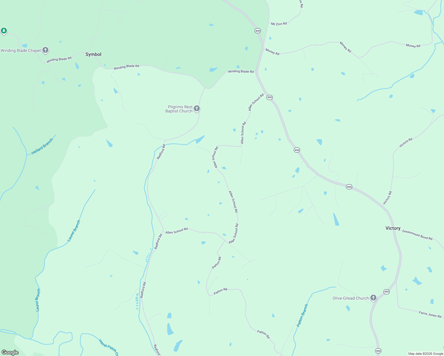 map of restaurants, bars, coffee shops, grocery stores, and more near 977 Allen School Road in East Bernstadt