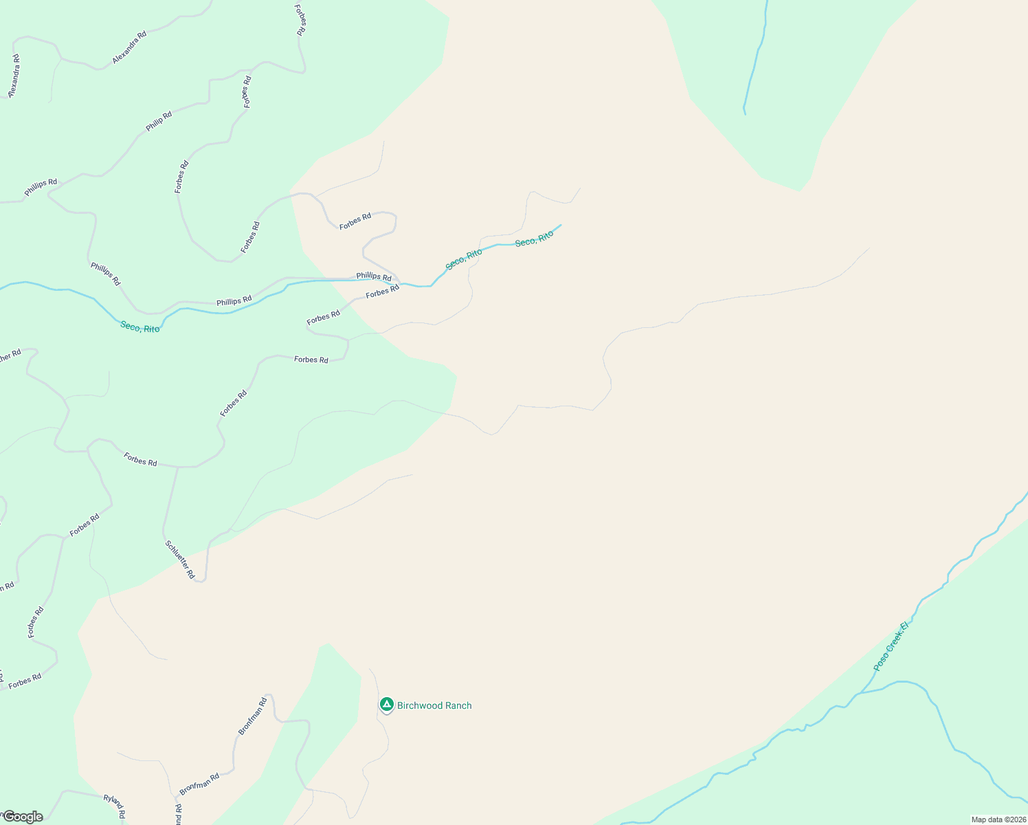 map of restaurants, bars, coffee shops, grocery stores, and more near Schluetter Road in Costilla County