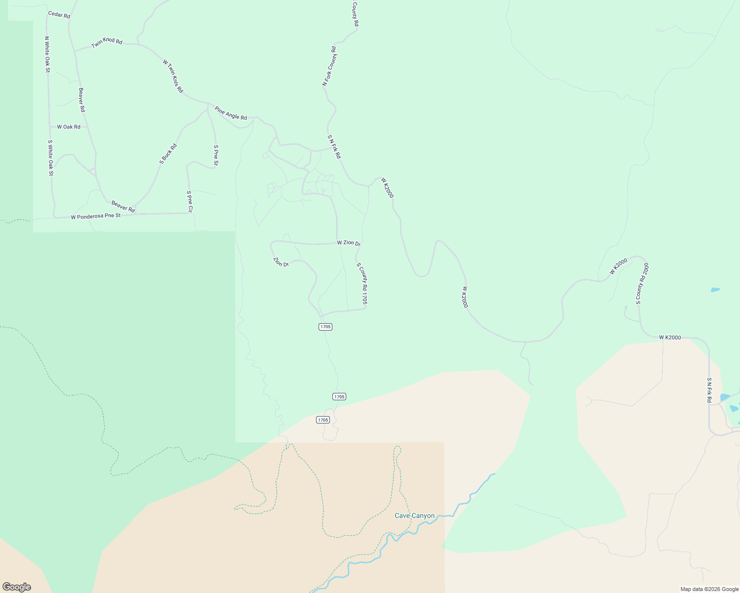 map of restaurants, bars, coffee shops, grocery stores, and more near 747 South Zion Ridge Drive in Orderville
