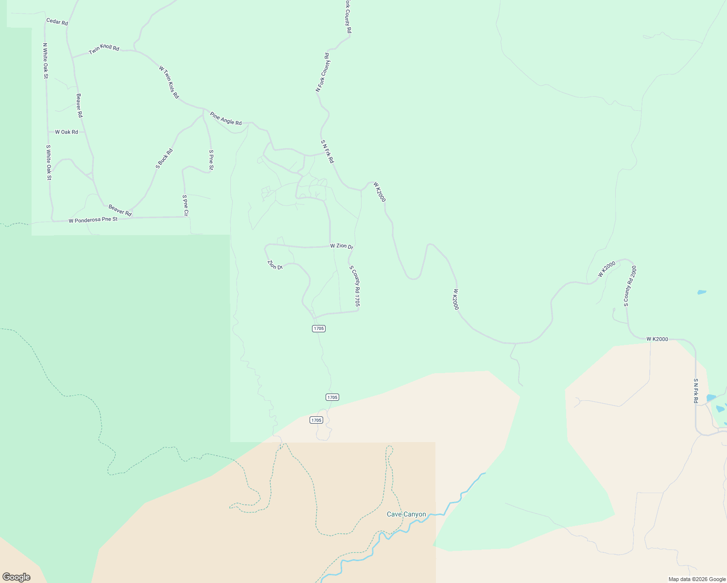 map of restaurants, bars, coffee shops, grocery stores, and more near 725 South Zion Ridge Drive in Orderville
