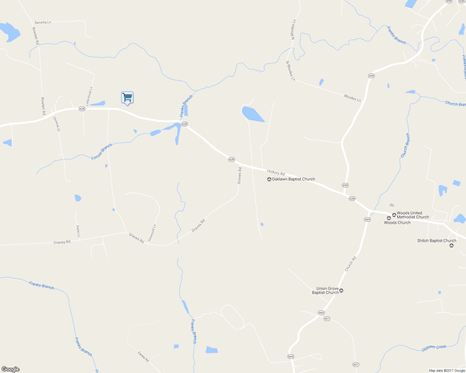 map of restaurants, bars, coffee shops, grocery stores, and more near 8150 Graves Road in Petersburg