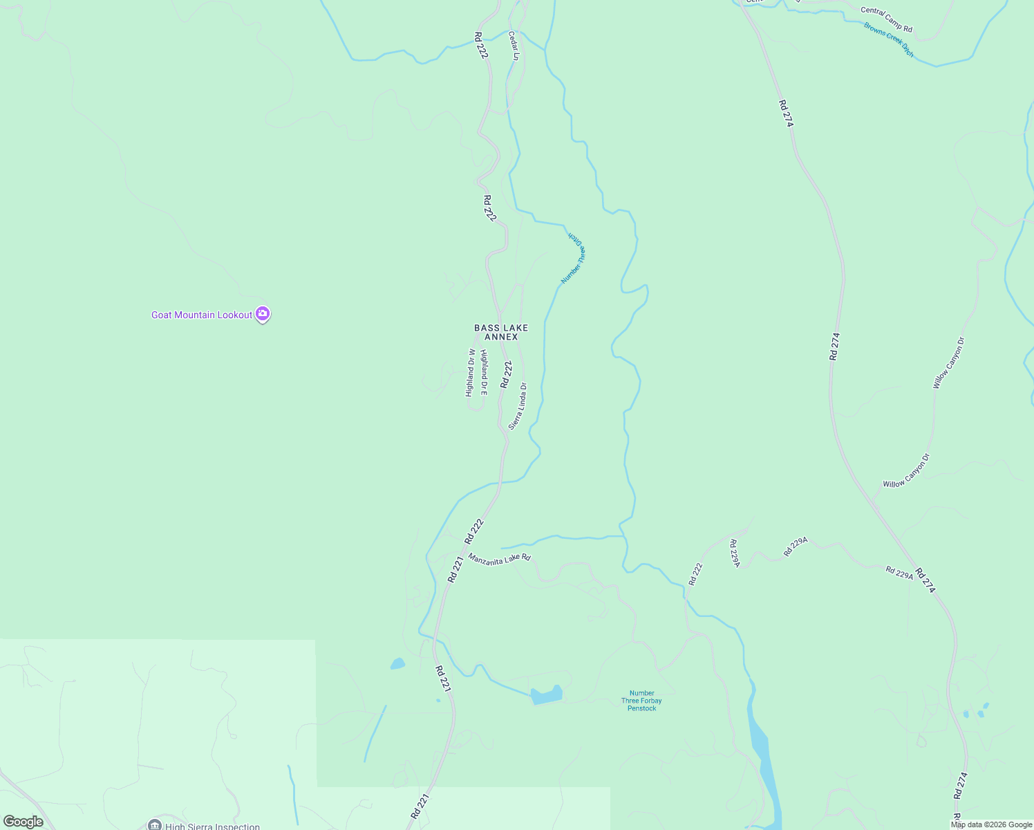 map of restaurants, bars, coffee shops, grocery stores, and more near 35768 Sierra Linda Drive in Wishon