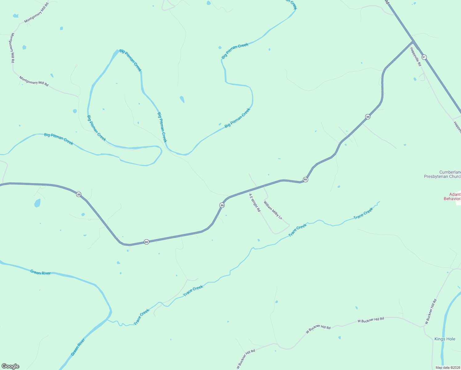 map of restaurants, bars, coffee shops, grocery stores, and more near 1938 Kentucky 88 in Greensburg