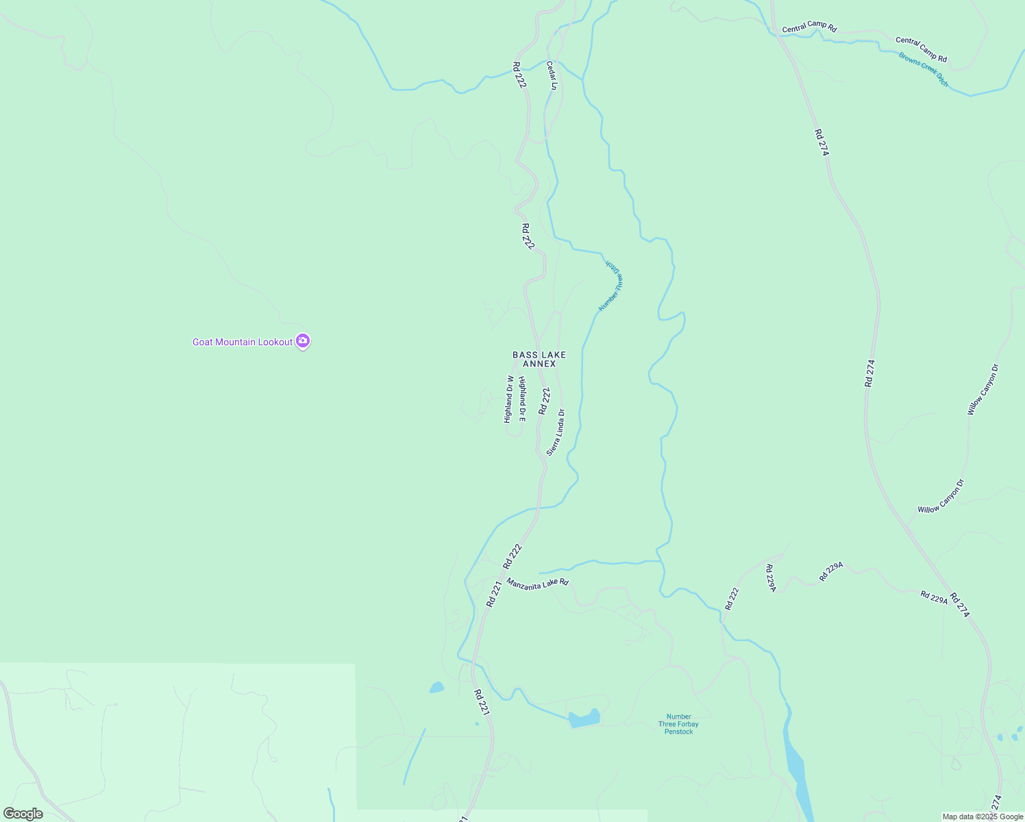 map of restaurants, bars, coffee shops, grocery stores, and more near 35913 Highland Drive West in Wishon