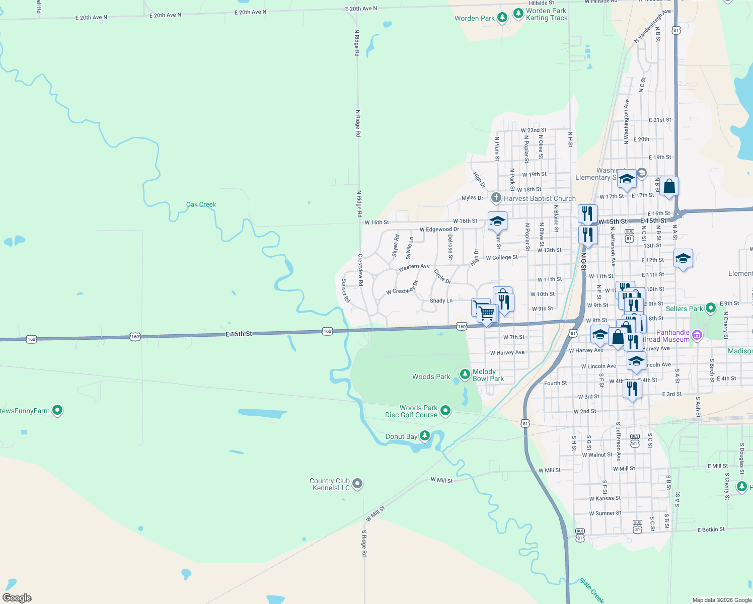 map of restaurants, bars, coffee shops, grocery stores, and more near Westborough Rd in Wellington