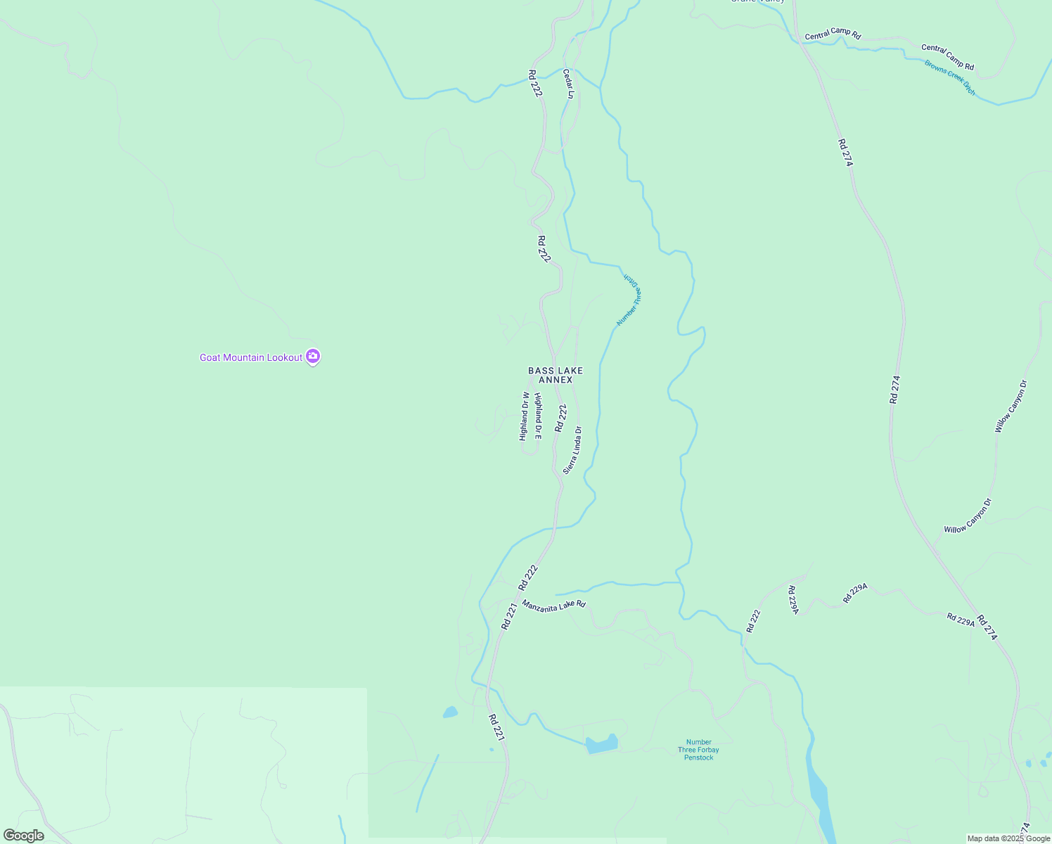 map of restaurants, bars, coffee shops, grocery stores, and more near 35913 Highland Drive West in Wishon