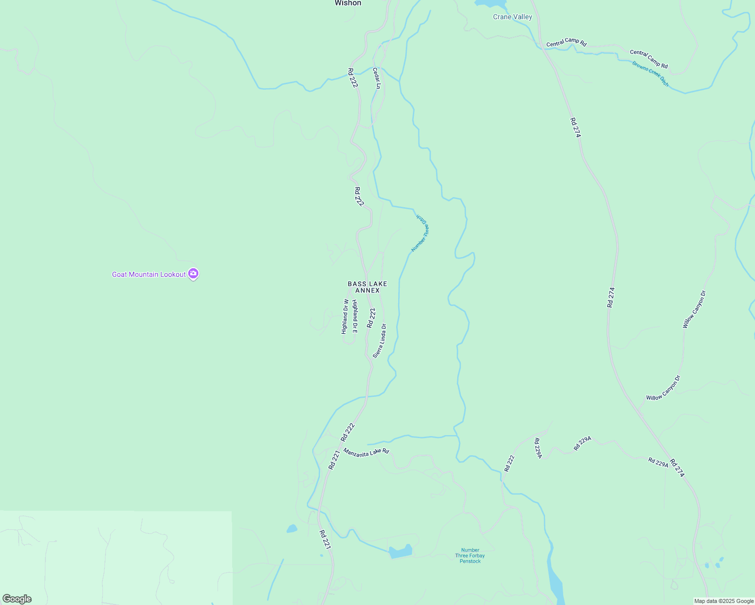 map of restaurants, bars, coffee shops, grocery stores, and more near 35974 Sierra Linda Drive in Wishon