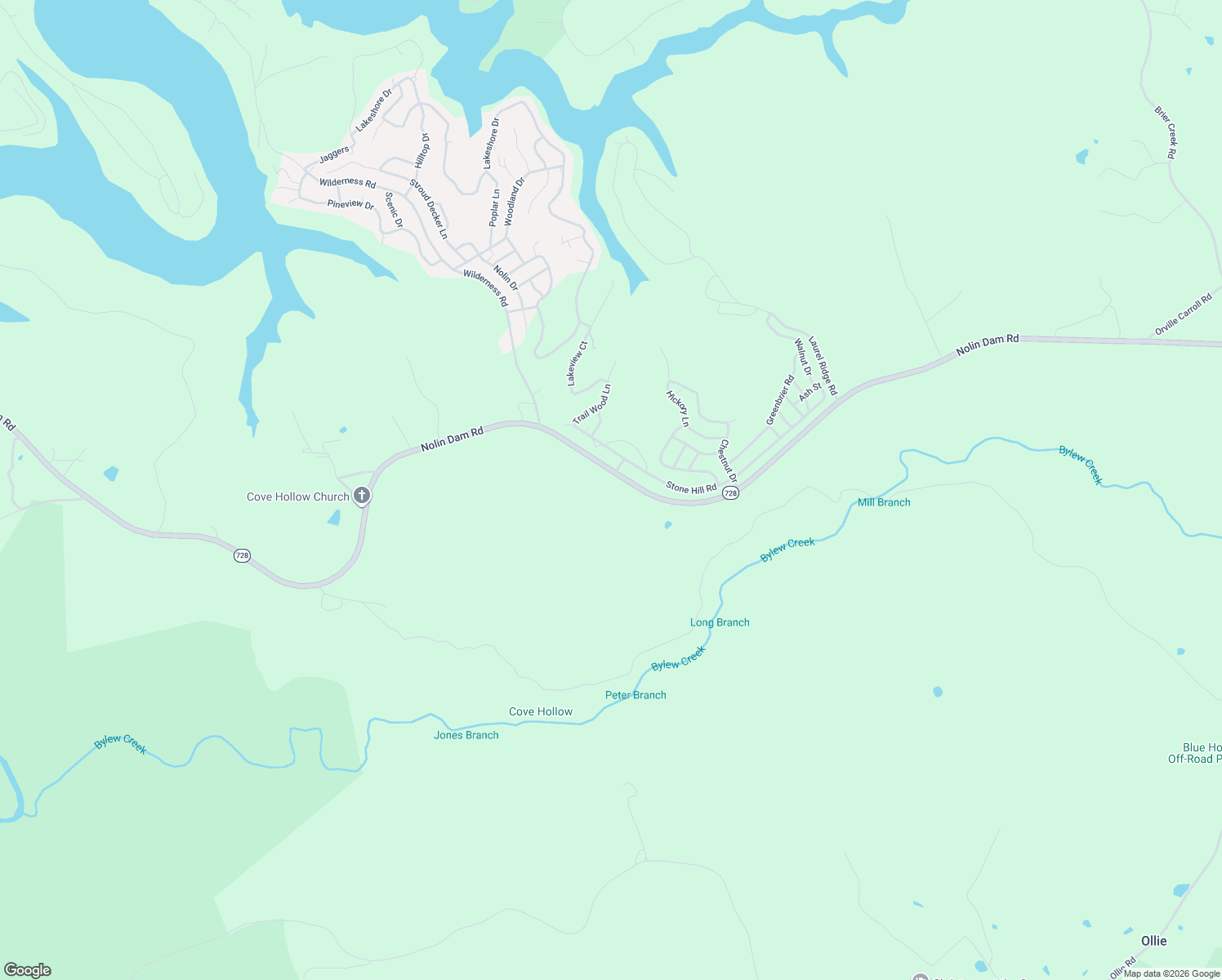 map of restaurants, bars, coffee shops, grocery stores, and more near 5301 Nolin Dam Road in Mammoth Cave