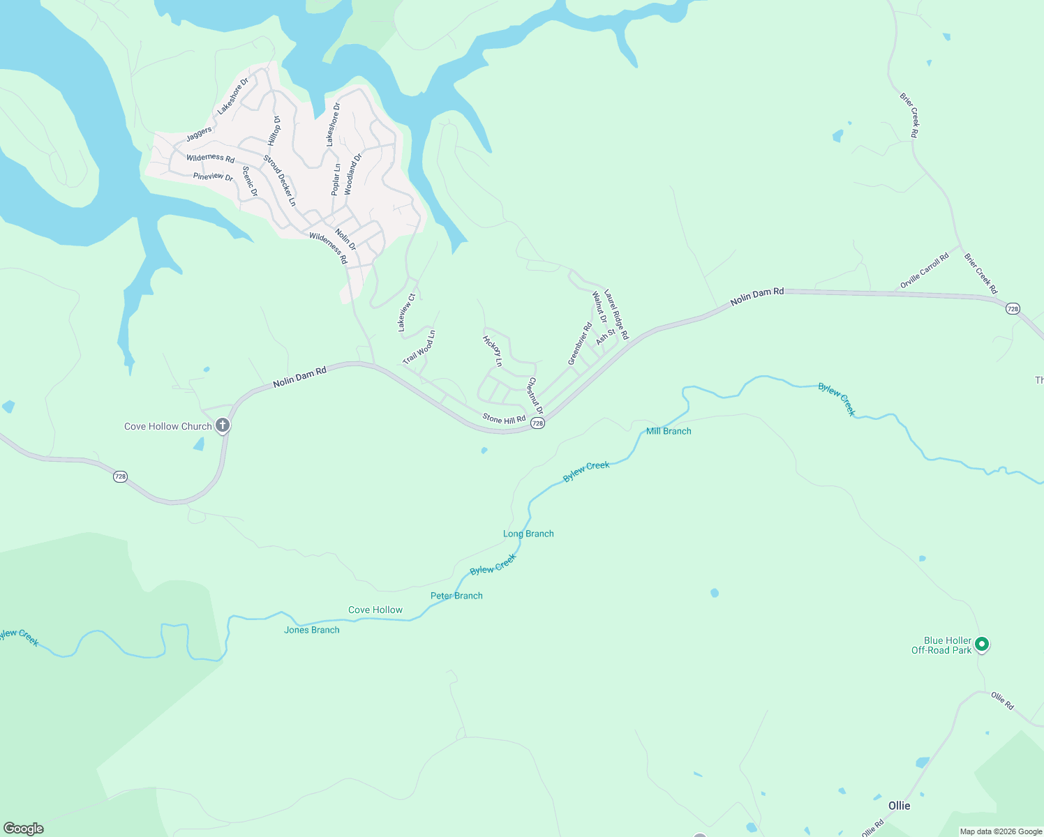 map of restaurants, bars, coffee shops, grocery stores, and more near Stone Hill Rd in Mammoth Cave