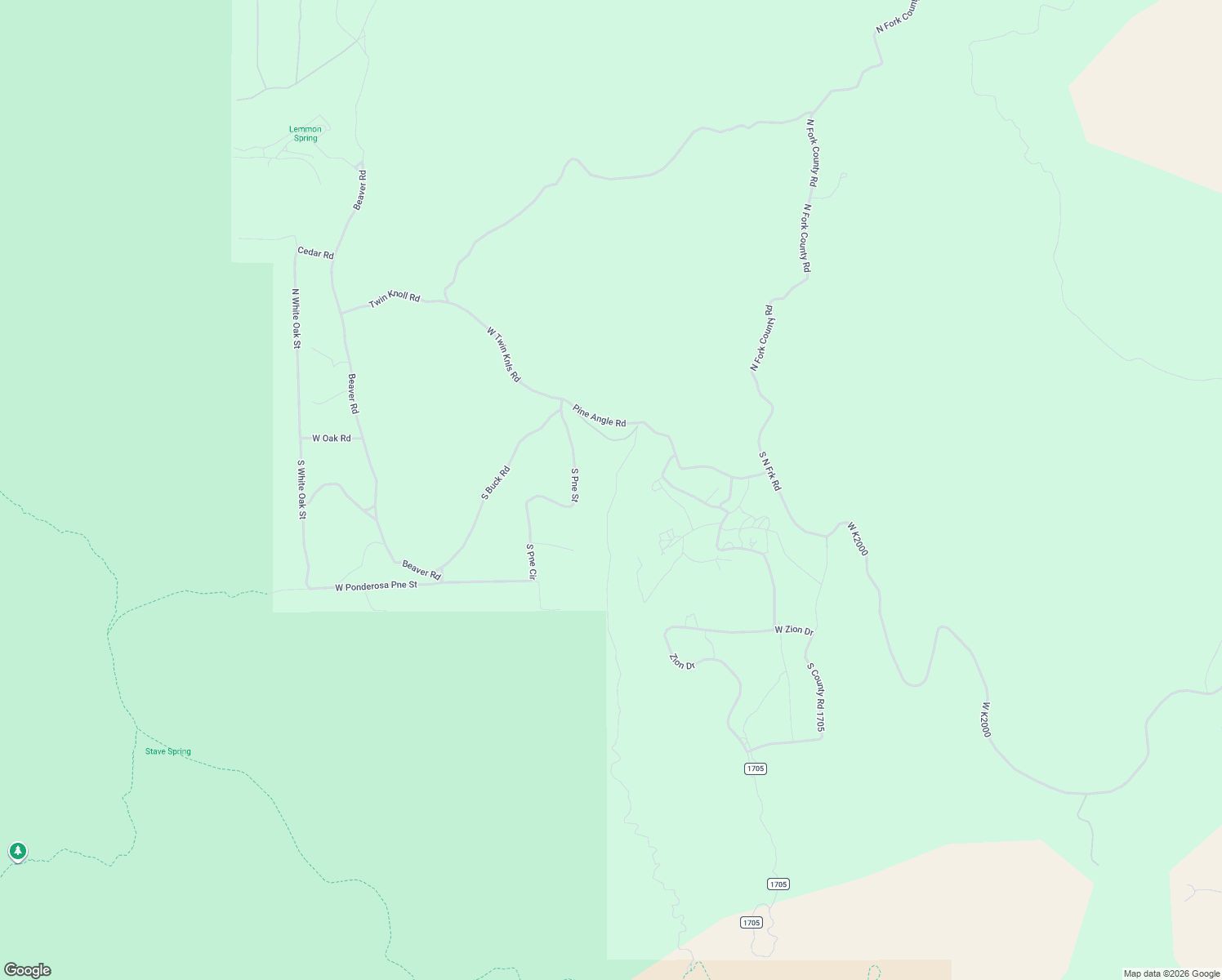 map of restaurants, bars, coffee shops, grocery stores, and more near 235 Lewis Lane in Orderville