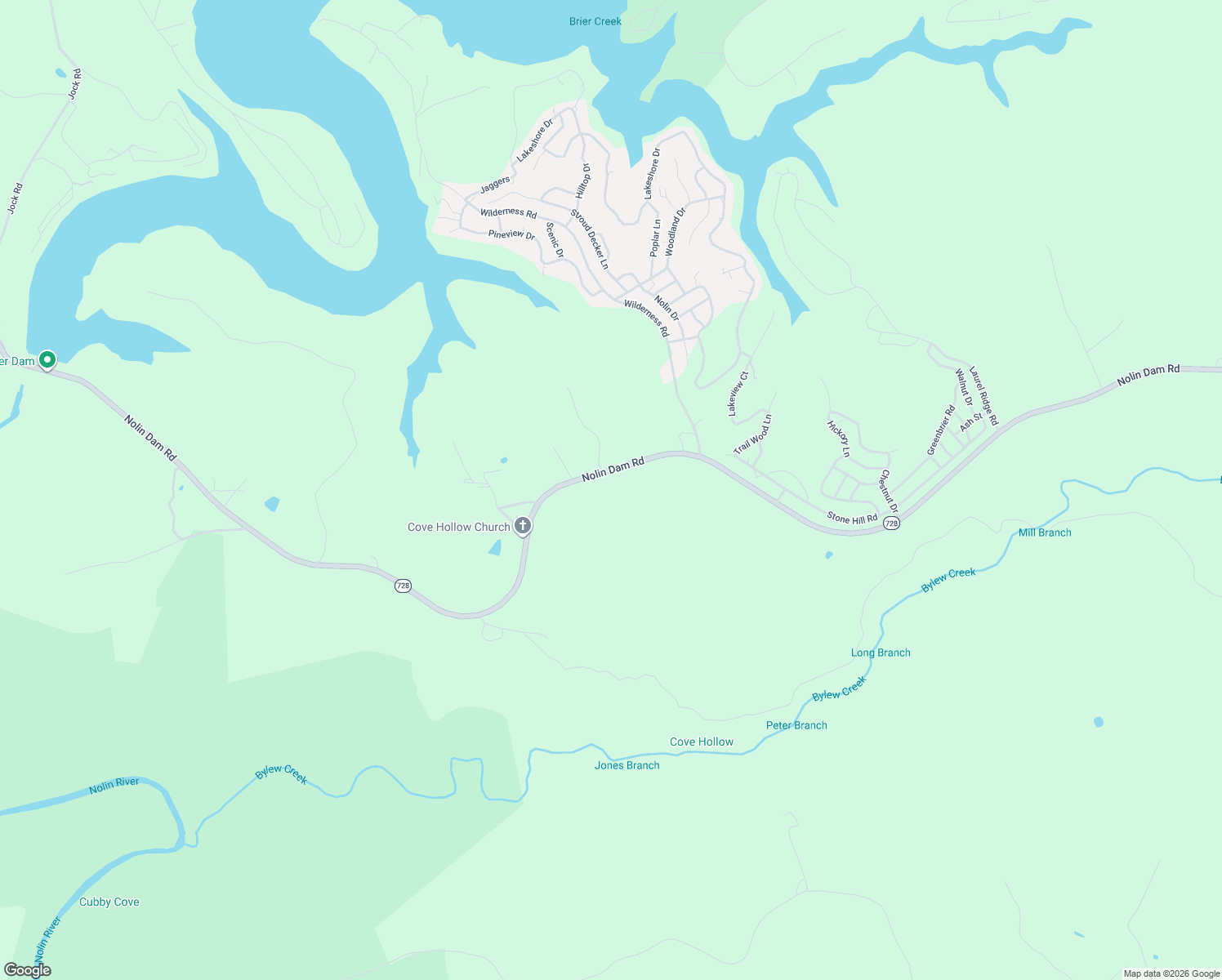 map of restaurants, bars, coffee shops, grocery stores, and more near 4701 Nolin Dam Road in Mammoth Cave