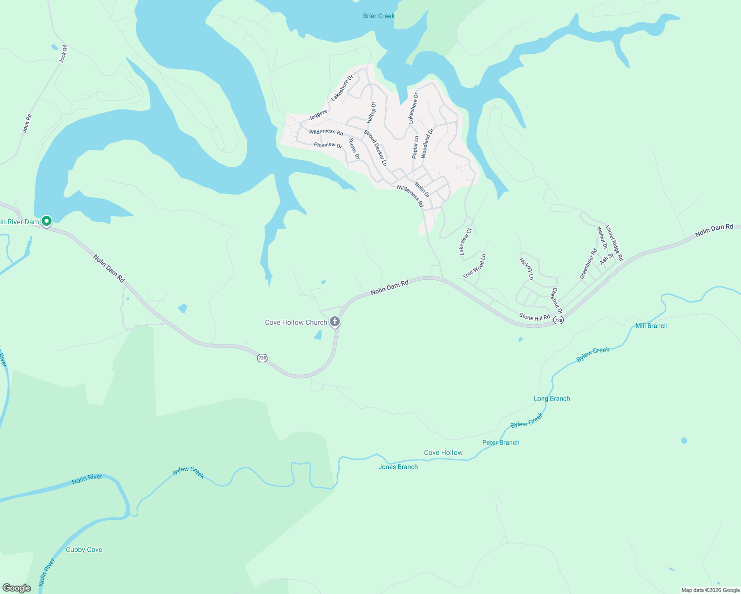 map of restaurants, bars, coffee shops, grocery stores, and more near 4439-4699 Nolin Dam Road in Mammoth Cave