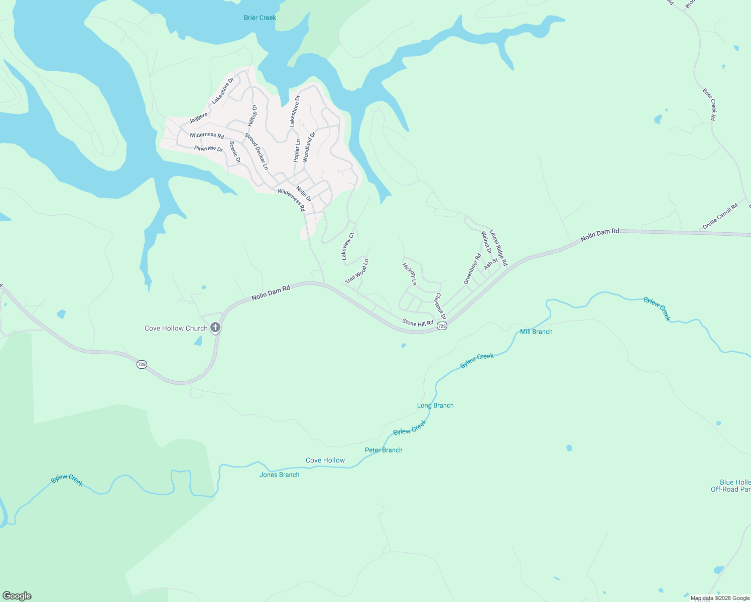 map of restaurants, bars, coffee shops, grocery stores, and more near Stone Hill Rd in Mammoth Cave