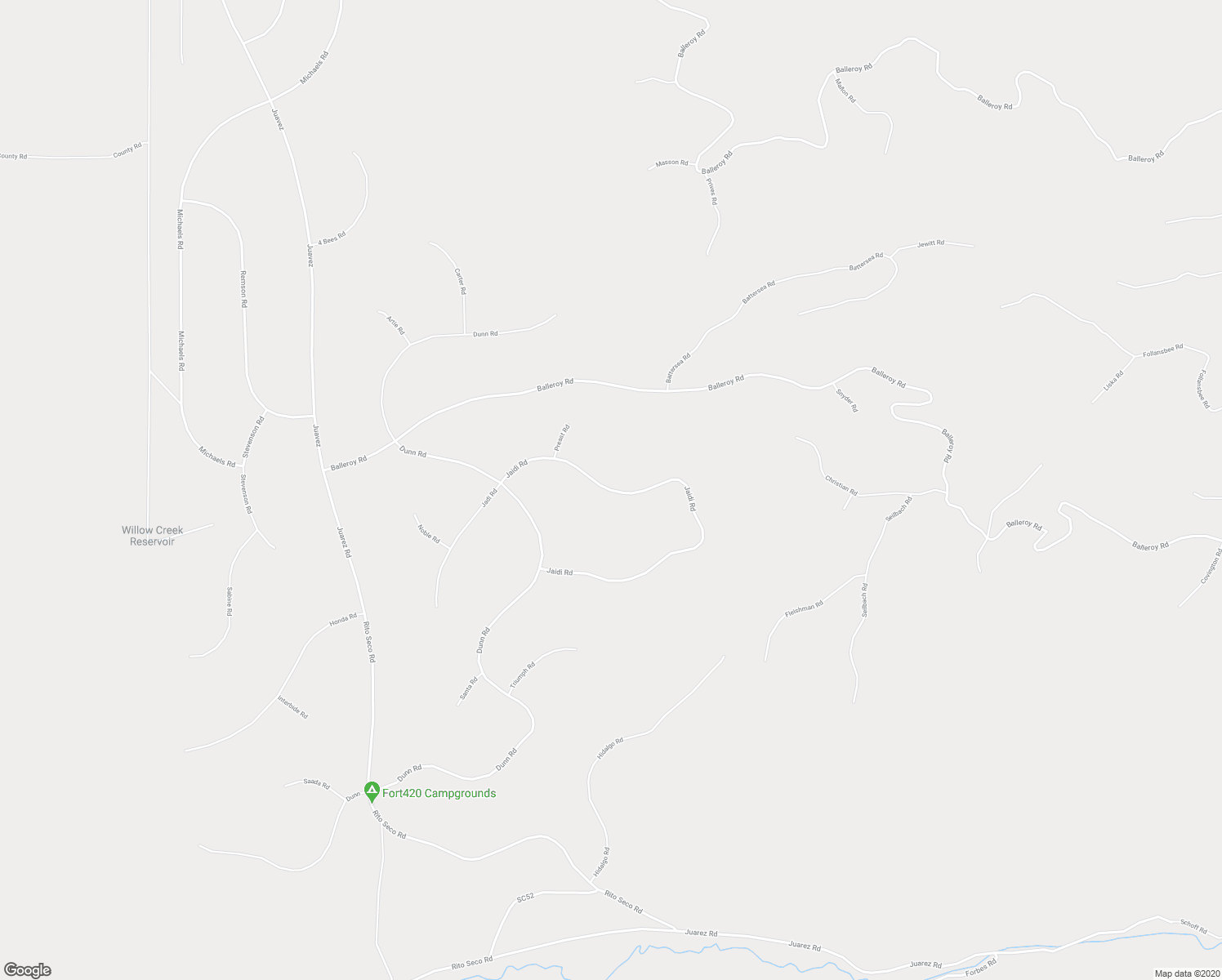 map of restaurants, bars, coffee shops, grocery stores, and more near Jaidi Road in Fort Garland