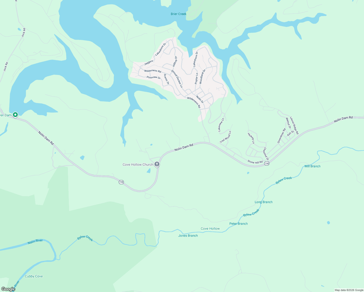 map of restaurants, bars, coffee shops, grocery stores, and more near 4701-4899 Nolin Dam Road in Edmonson