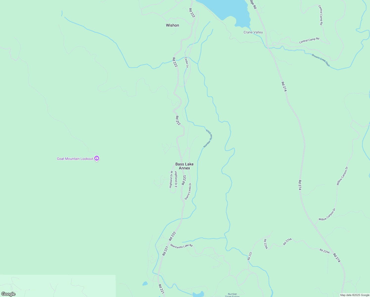 map of restaurants, bars, coffee shops, grocery stores, and more near 36210 Cedar Lane in Wishon