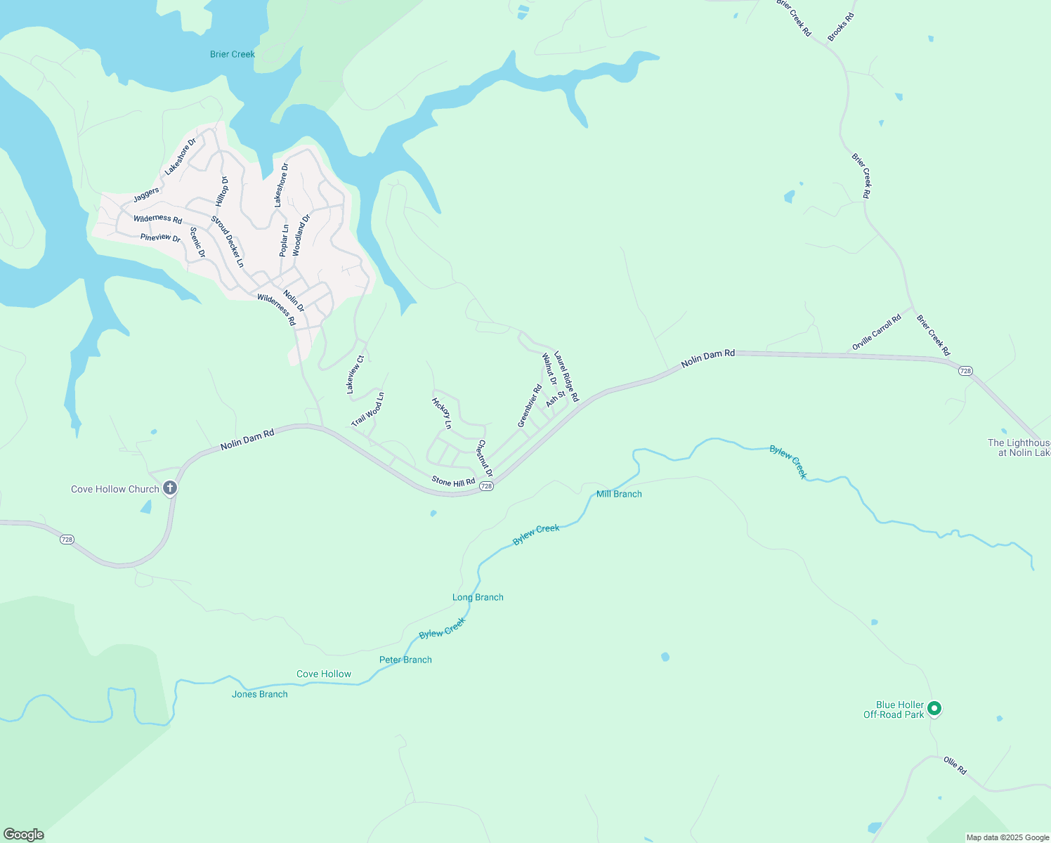 map of restaurants, bars, coffee shops, grocery stores, and more near Green Briar Road in Edmonson