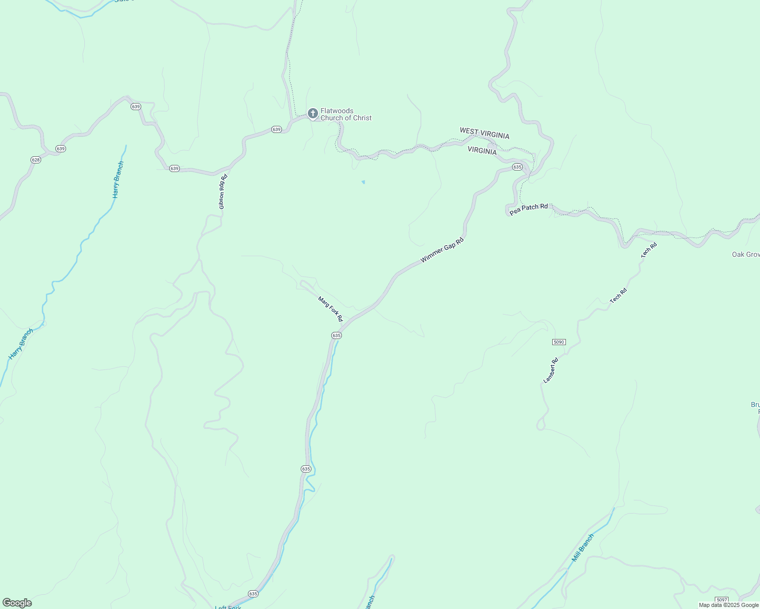 map of restaurants, bars, coffee shops, grocery stores, and more near 383600 Wimmer Gap Road in Jewell Ridge