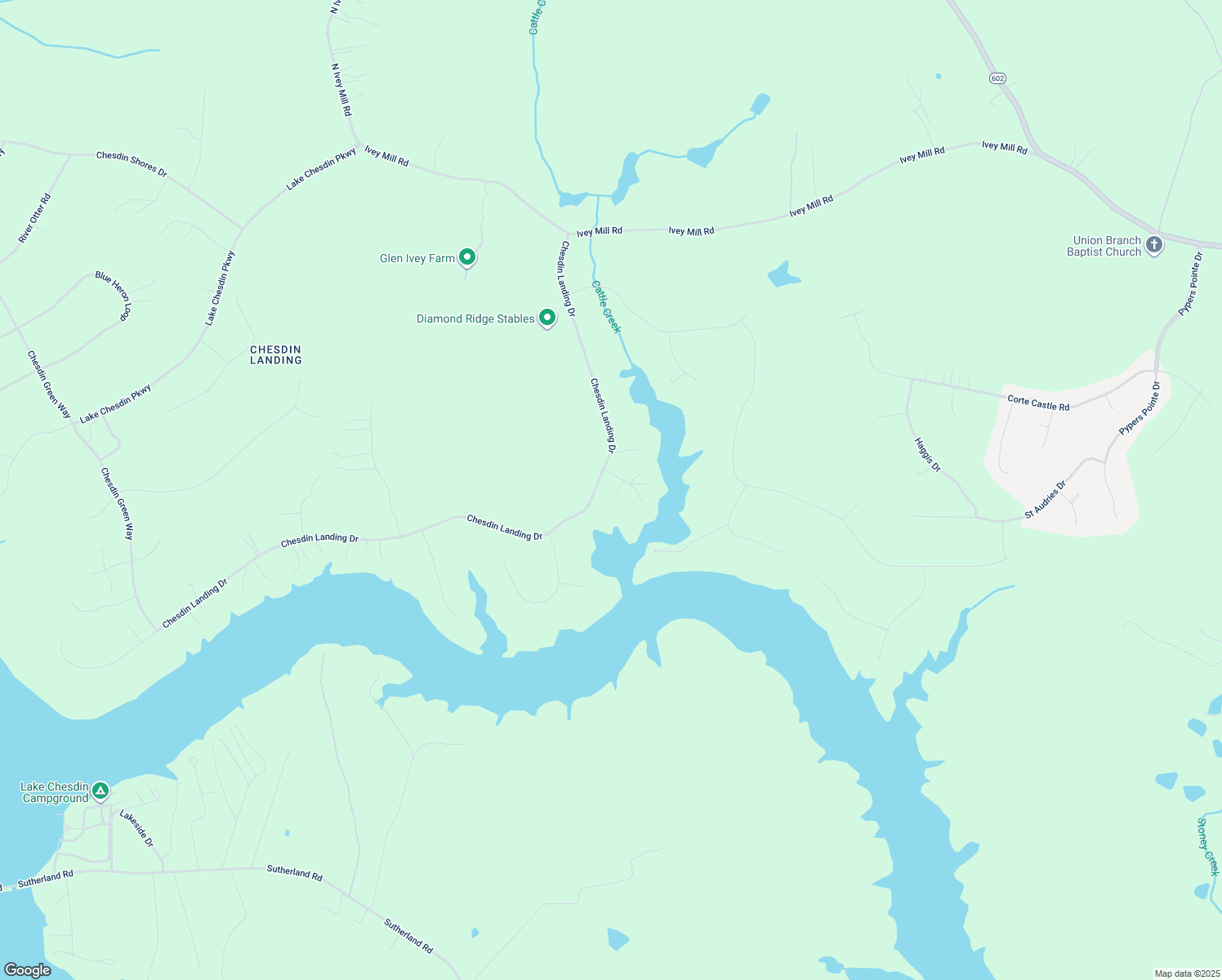 map of restaurants, bars, coffee shops, grocery stores, and more near 12701 Chesdin Landing Drive in Chesterfield