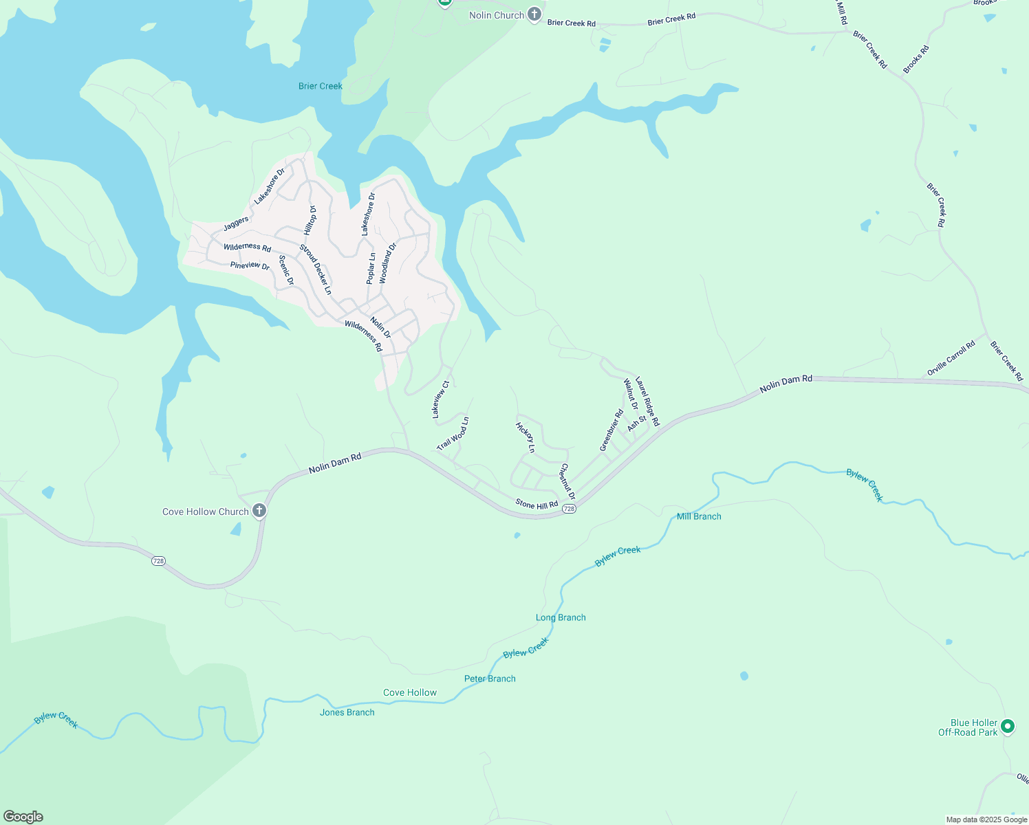 map of restaurants, bars, coffee shops, grocery stores, and more near 800-810 Hickory Lane in Mammoth Cave