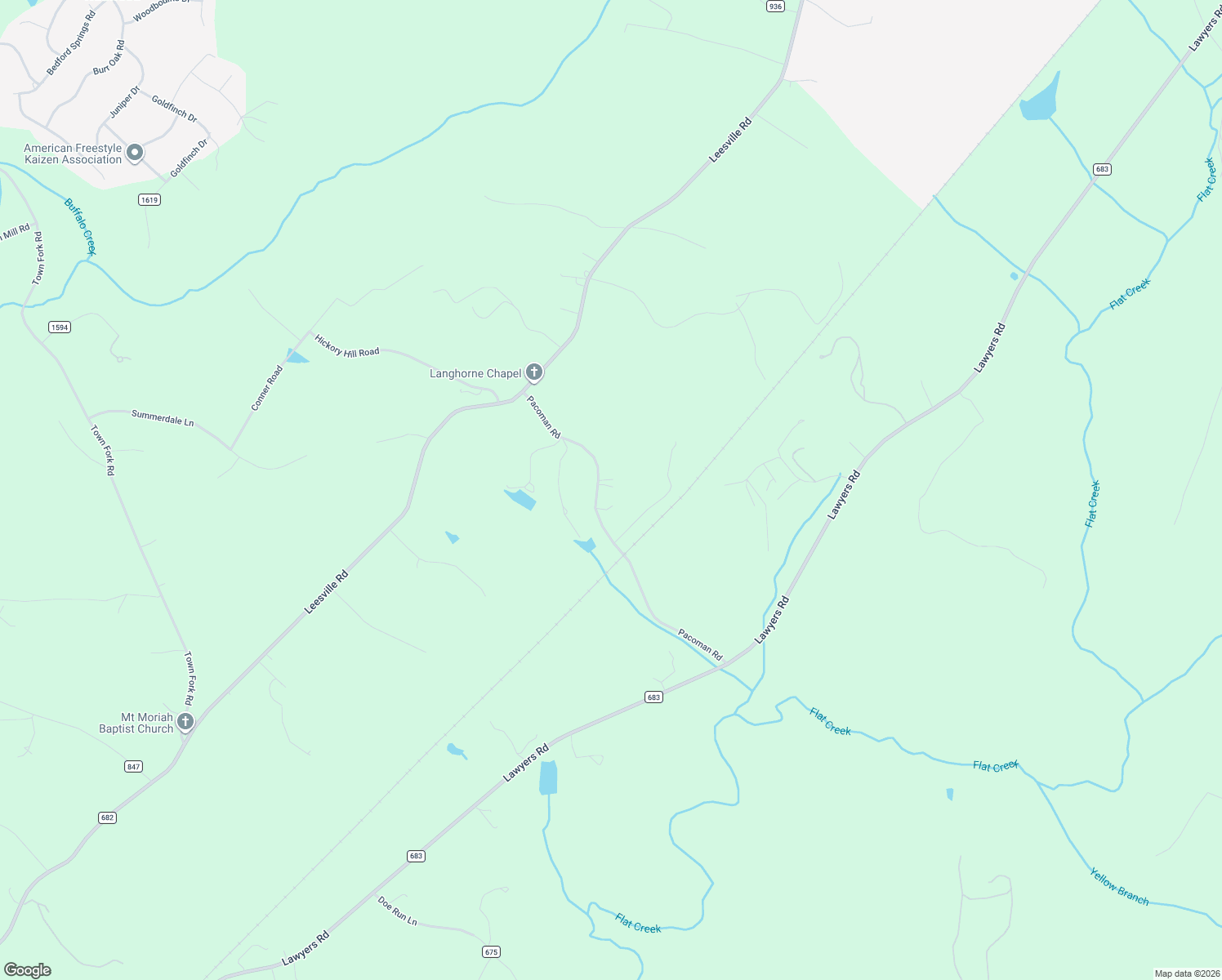 map of restaurants, bars, coffee shops, grocery stores, and more near 675 Pacoman Road in Evington