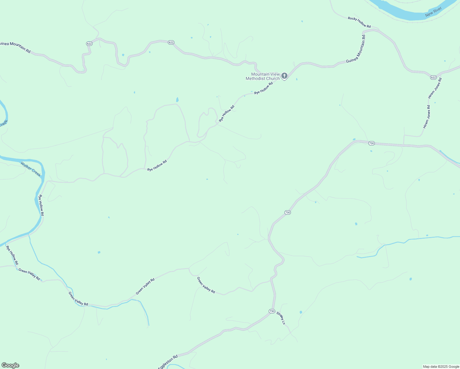map of restaurants, bars, coffee shops, grocery stores, and more near 202 Dream Valley Lane in Pearisburg