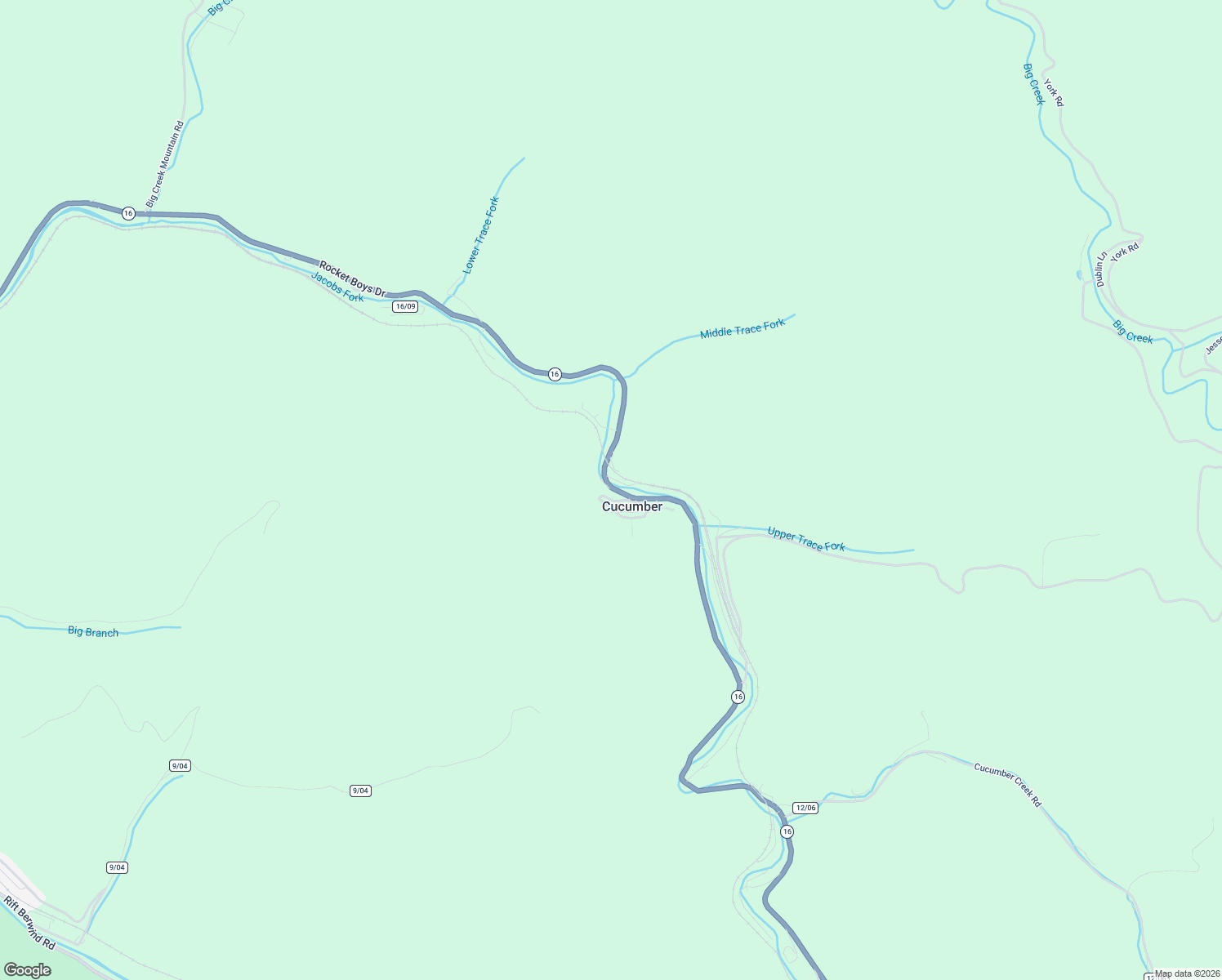 map of restaurants, bars, coffee shops, grocery stores, and more near Cucumber Hill Road in Berwind