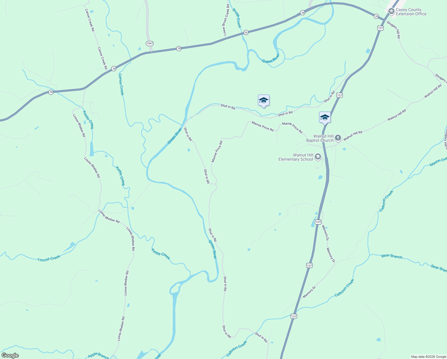 map of restaurants, bars, coffee shops, grocery stores, and more near 58-868 Mamie Price Road in Liberty
