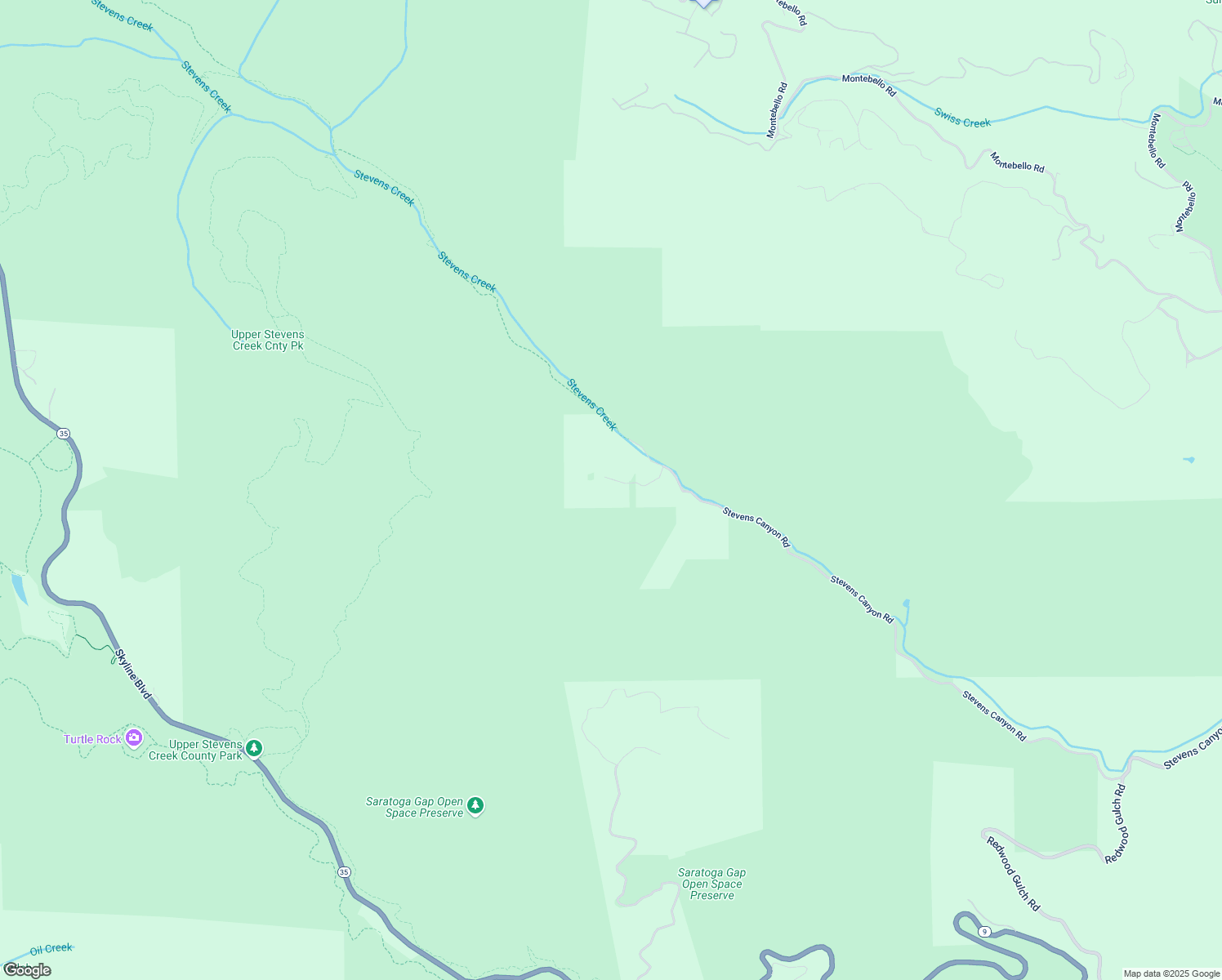 map of restaurants, bars, coffee shops, grocery stores, and more near 17320 Stevens Canyon Road in Cupertino