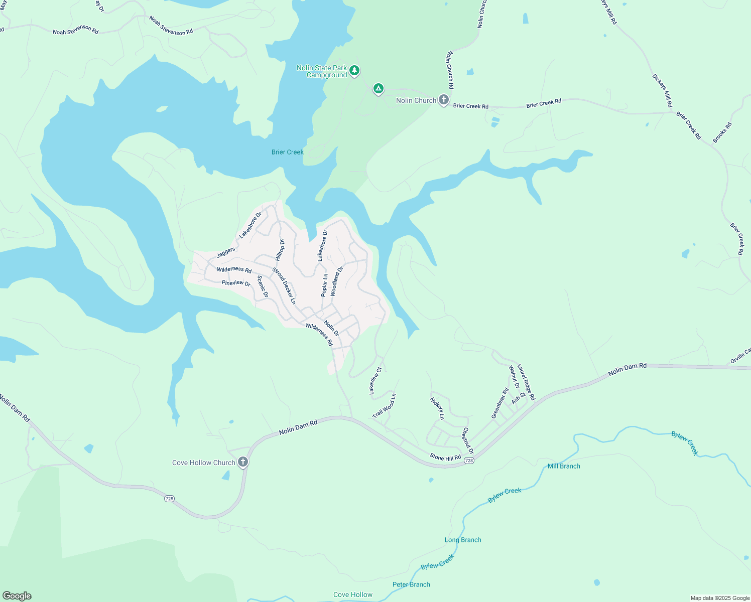 map of restaurants, bars, coffee shops, grocery stores, and more near 301 Lakeshore Drive in Mammoth Cave
