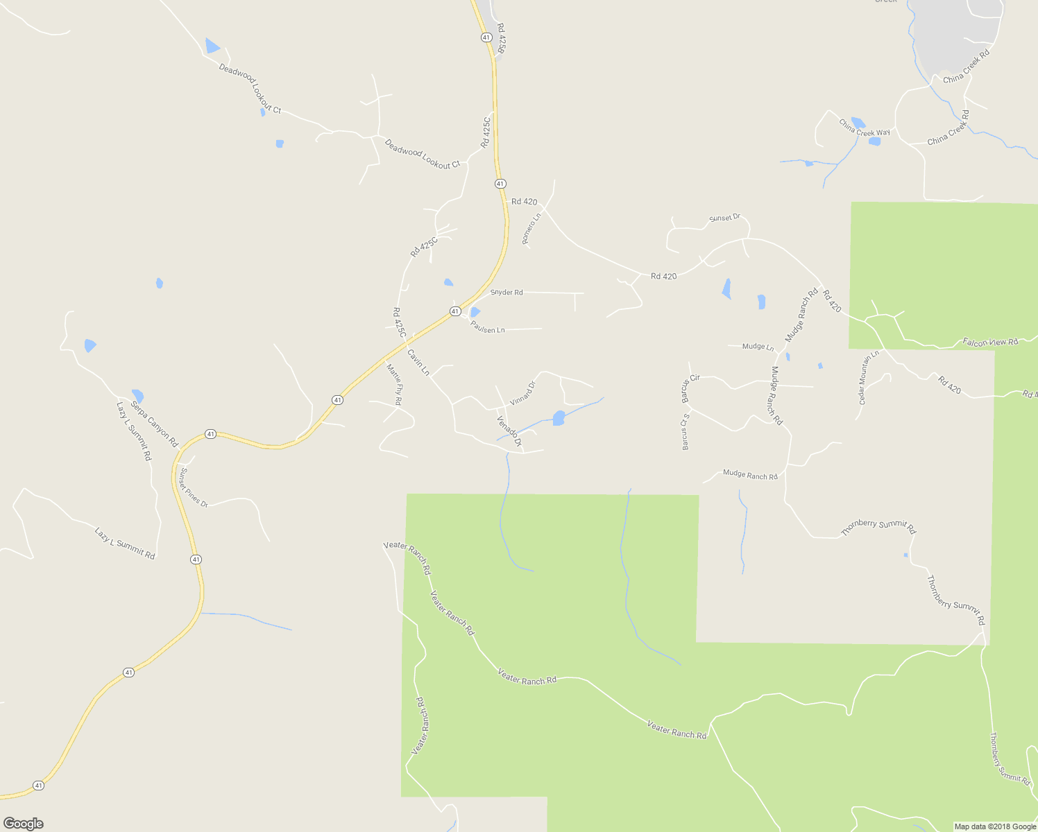 map of restaurants, bars, coffee shops, grocery stores, and more near 36763 Venado Drive in Coarsegold