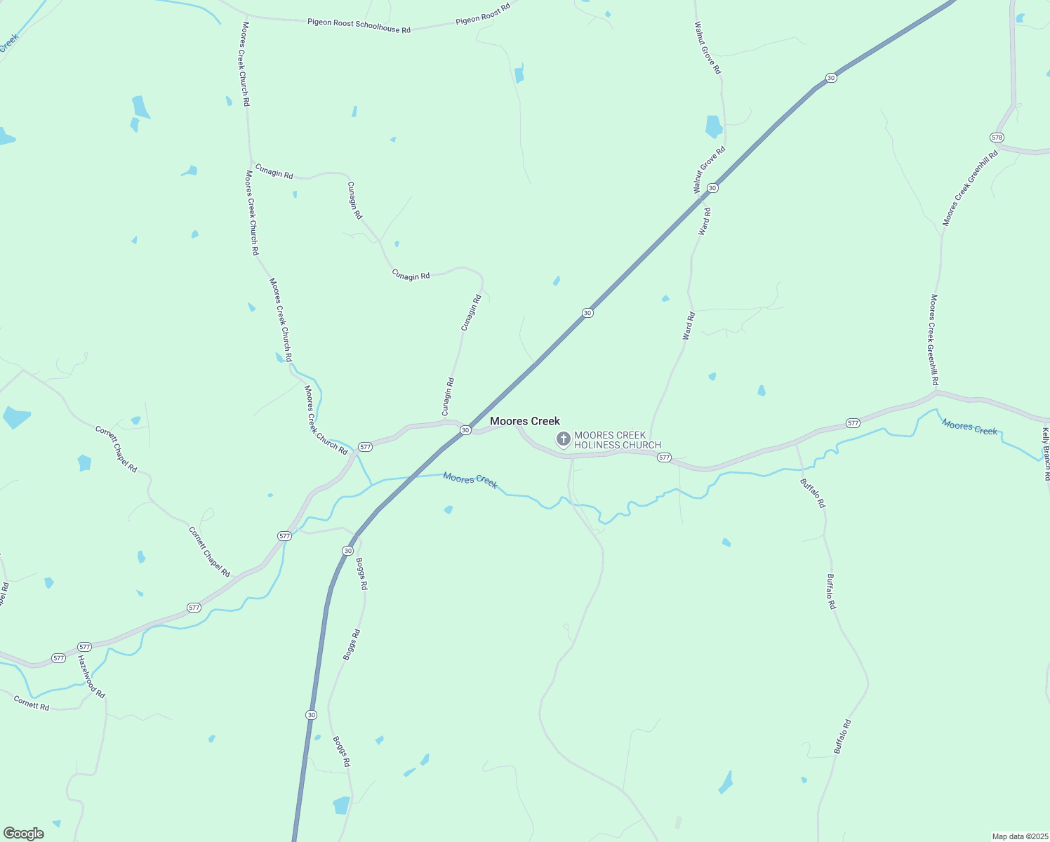 map of restaurants, bars, coffee shops, grocery stores, and more near in Moores Creek