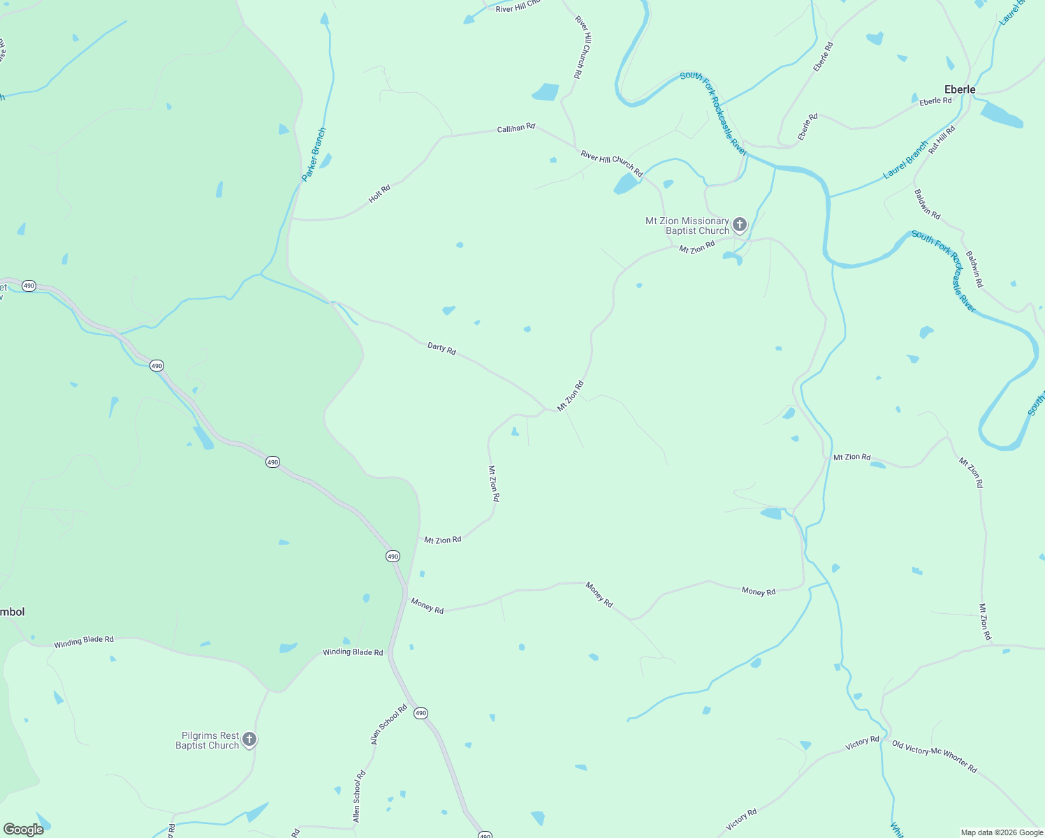 map of restaurants, bars, coffee shops, grocery stores, and more near 689 Mount Zion Road in East Bernstadt
