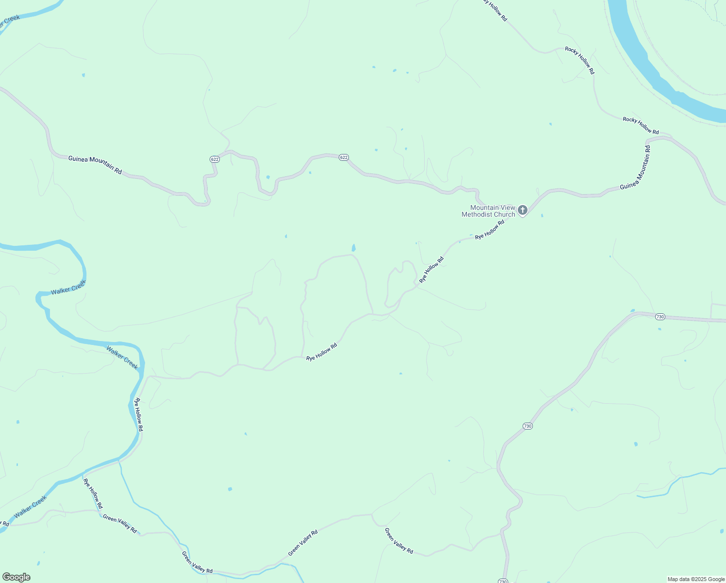 map of restaurants, bars, coffee shops, grocery stores, and more near 1059 Rye Hollow Road in Pearisburg