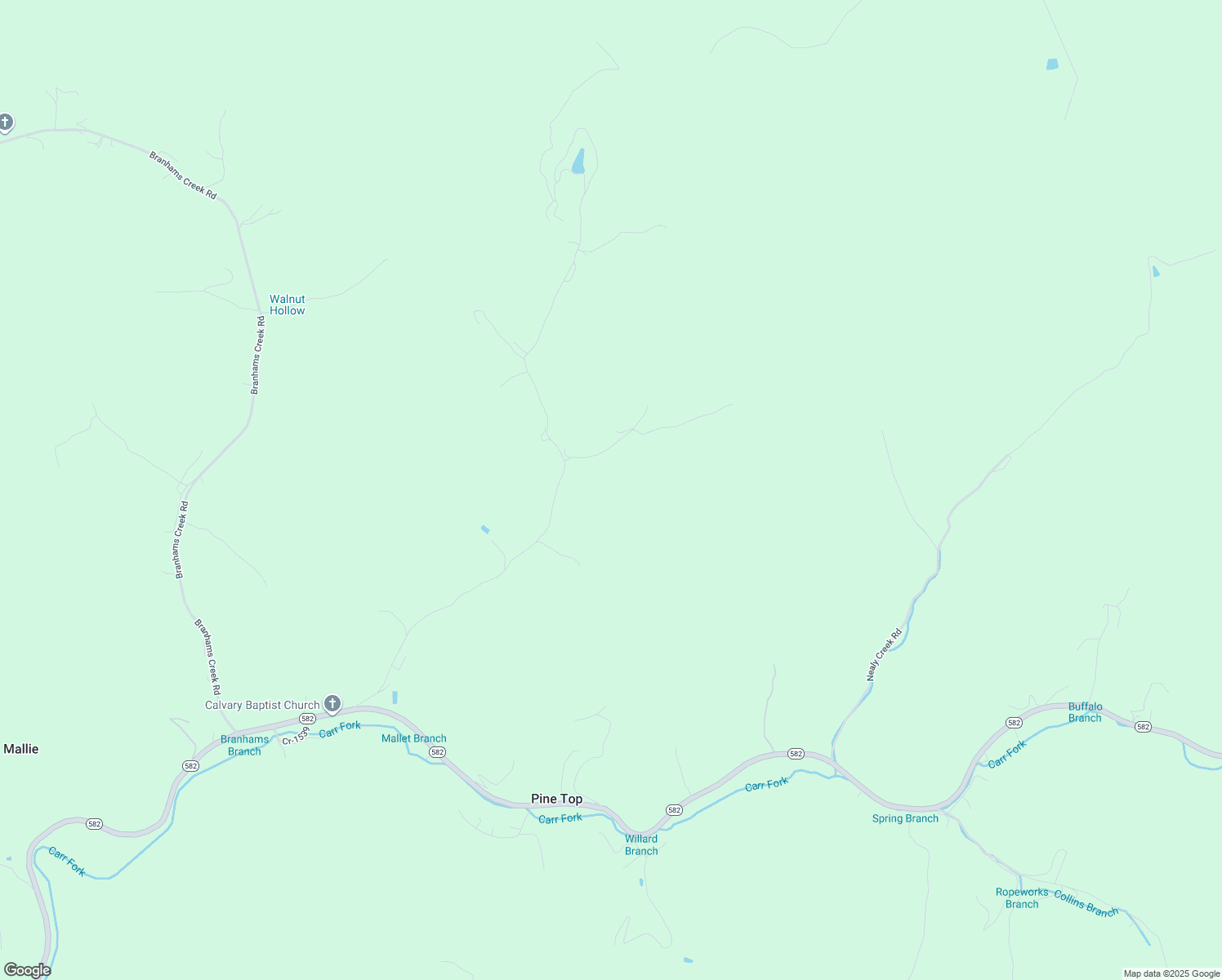 map of restaurants, bars, coffee shops, grocery stores, and more near 44 Walnut Hollow Road in Pine Top