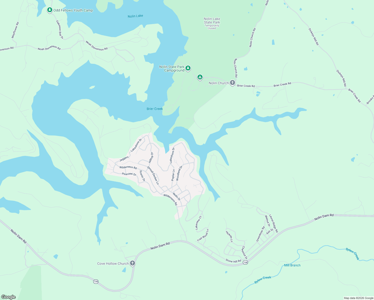 map of restaurants, bars, coffee shops, grocery stores, and more near 606 Lakeshore Drive in Mammoth Cave