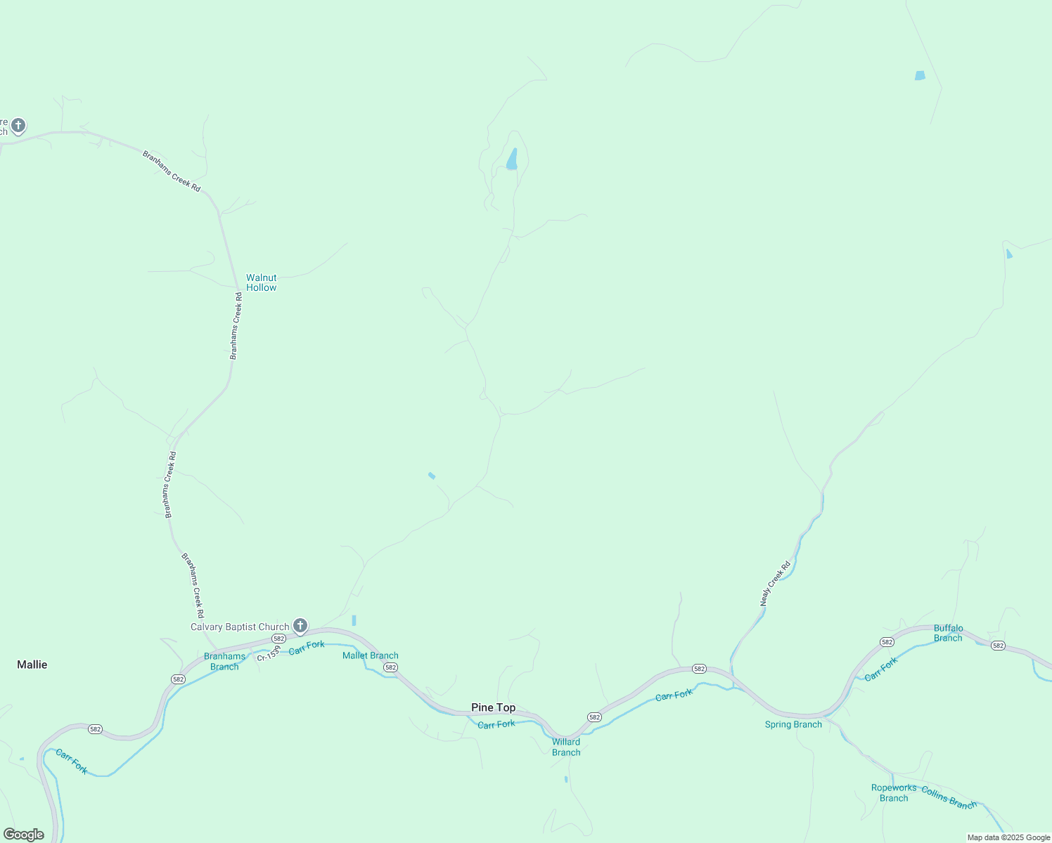 map of restaurants, bars, coffee shops, grocery stores, and more near 44 Walnut Hollow Road in Pine Top