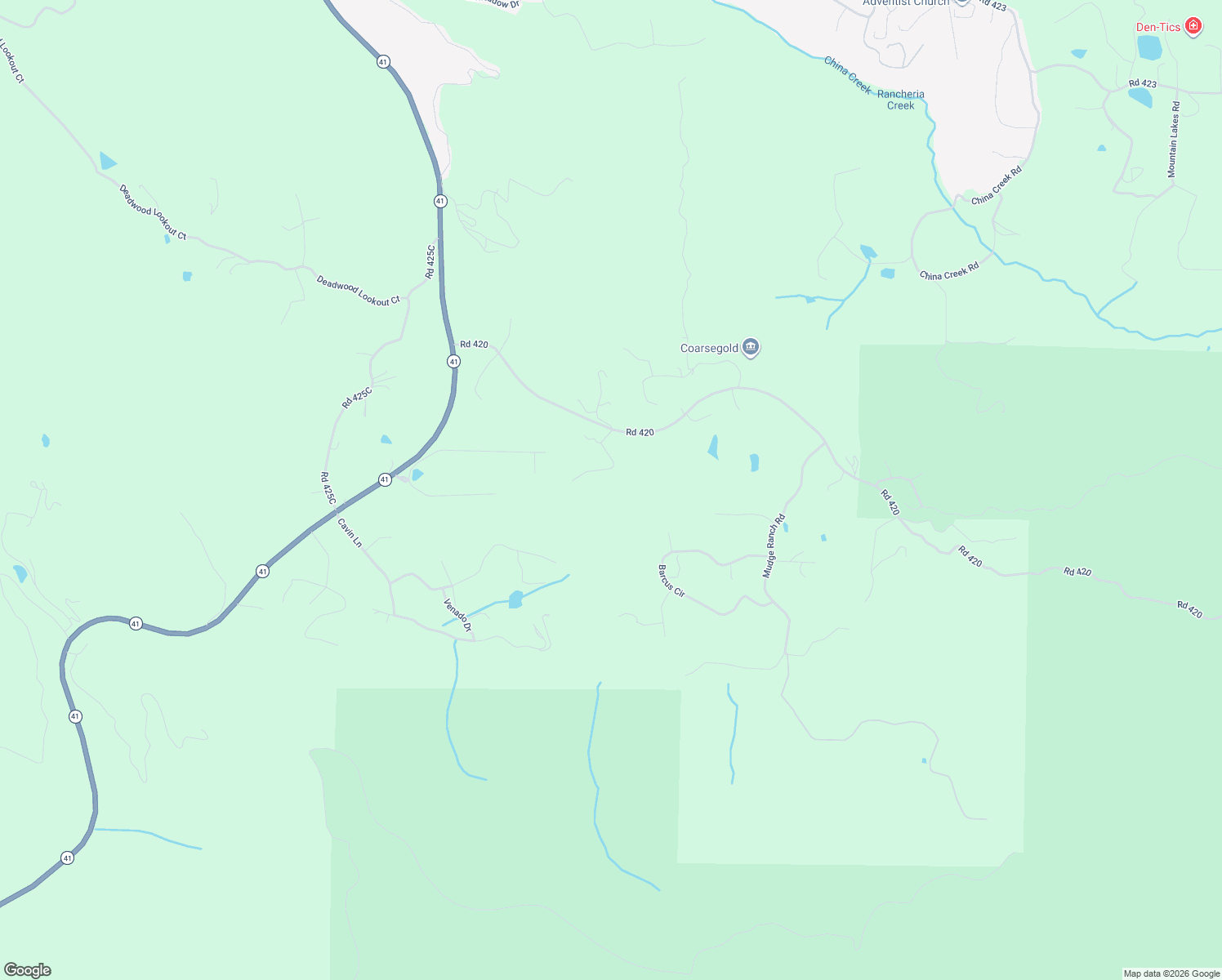 map of restaurants, bars, coffee shops, grocery stores, and more near 37133 Sundance Drive in Coarsegold