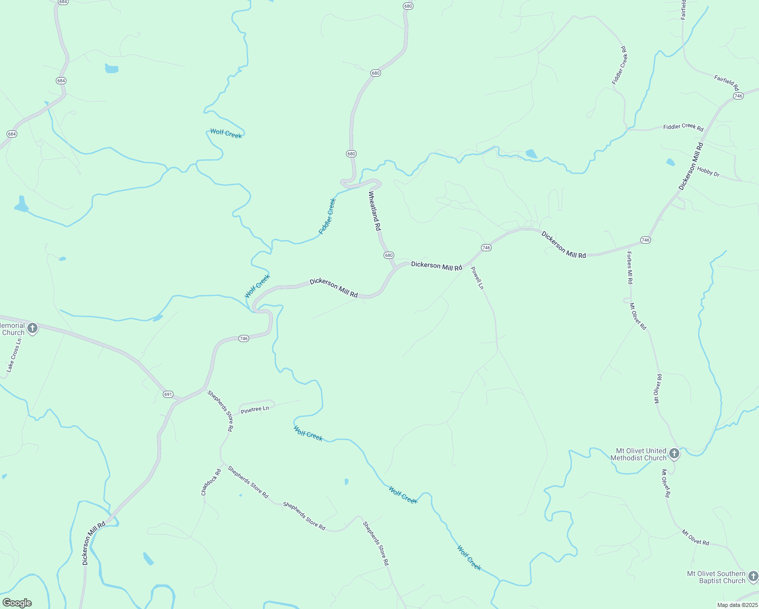map of restaurants, bars, coffee shops, grocery stores, and more near 4884 Dickerson Mill Road in Bedford