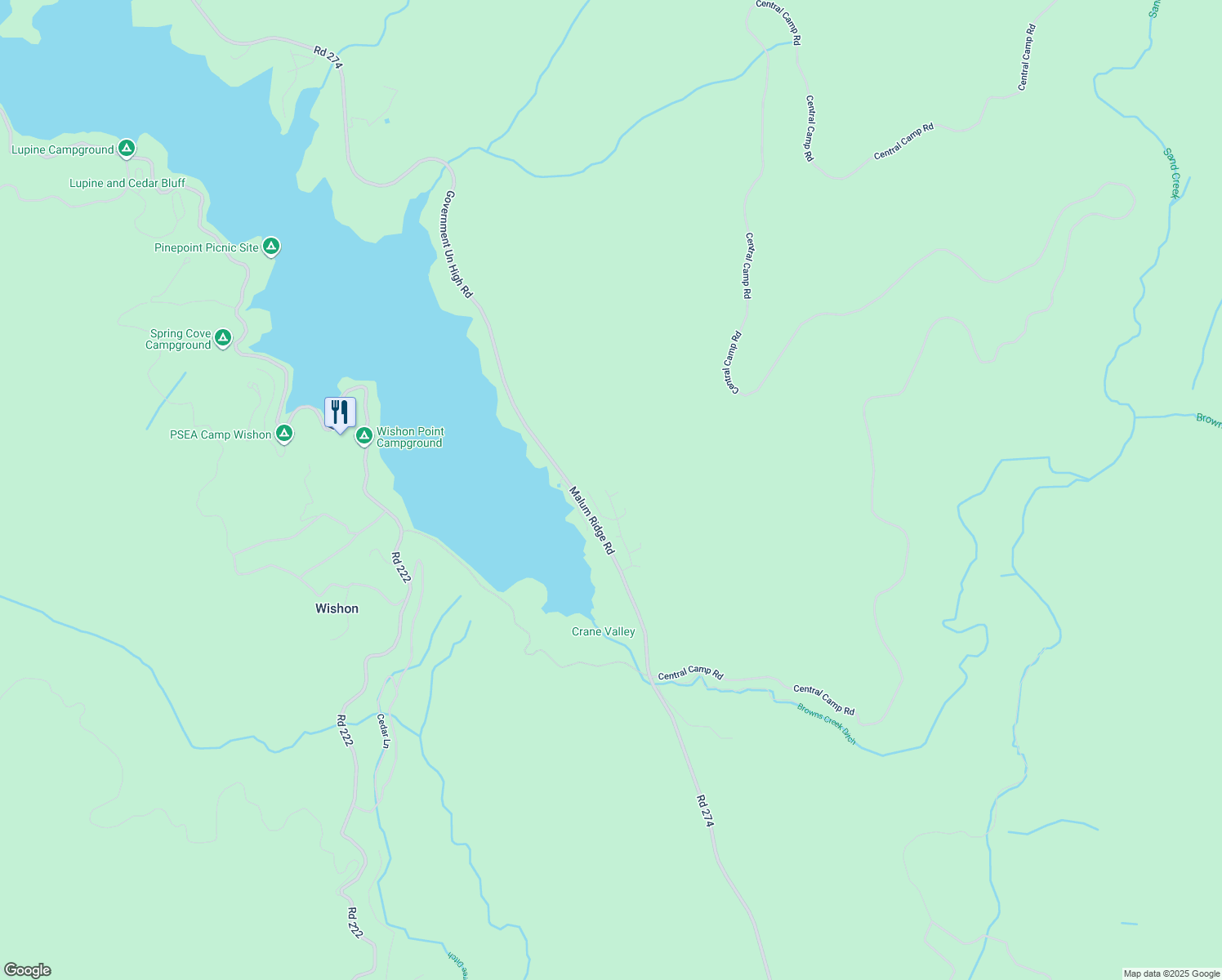 map of restaurants, bars, coffee shops, grocery stores, and more near 37745 Marina View Drive in Bass Lake