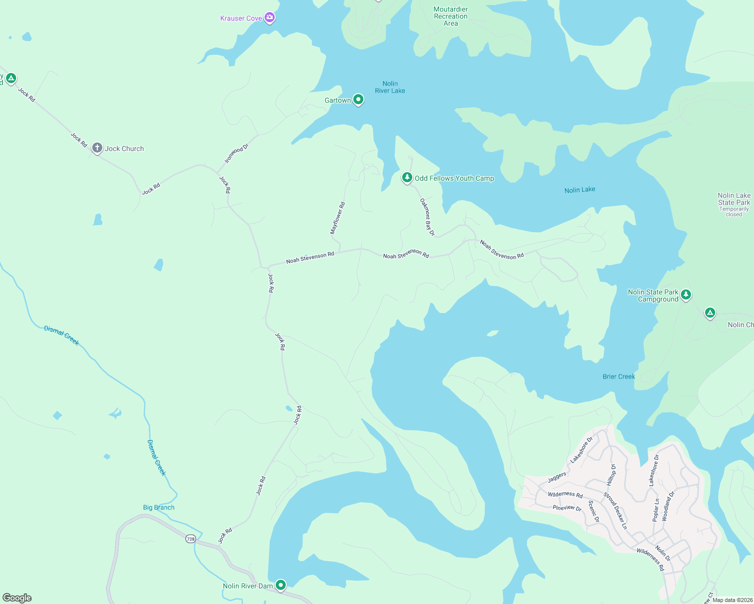 map of restaurants, bars, coffee shops, grocery stores, and more near 866 Oakridge Road in Bee Spring