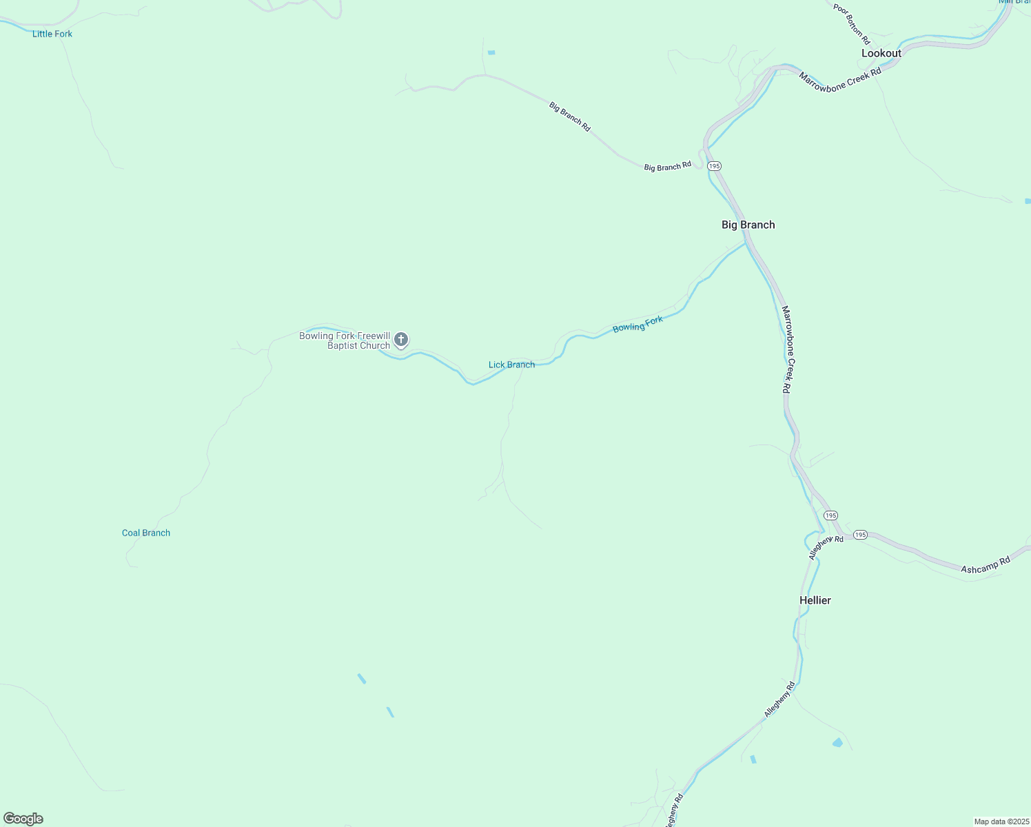 map of restaurants, bars, coffee shops, grocery stores, and more near 75-465 Lick Fork Road in Elkhorn City