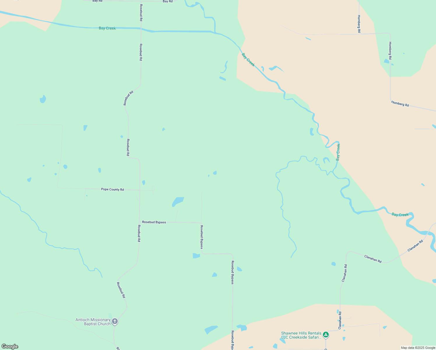 map of restaurants, bars, coffee shops, grocery stores, and more near in Rosebud