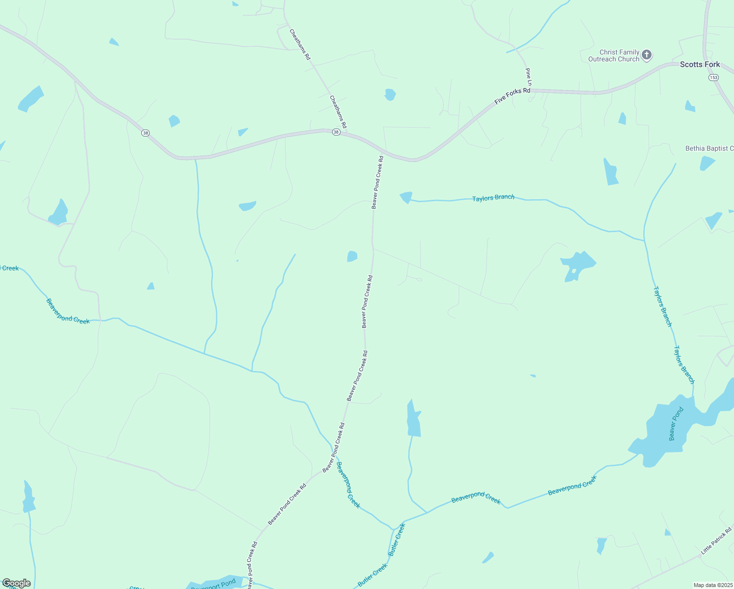 map of restaurants, bars, coffee shops, grocery stores, and more near 6831 Beaver Pond Creek Road in Amelia Court House